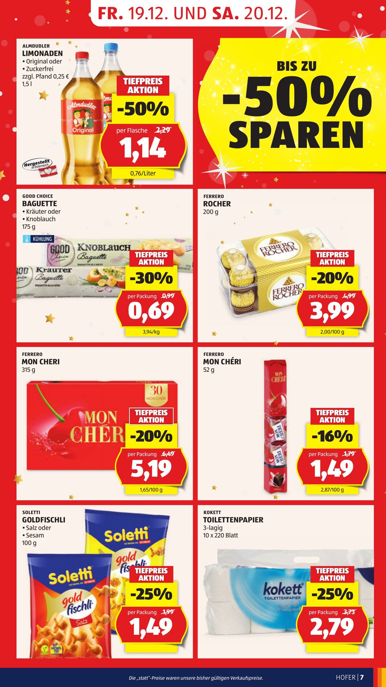 Prospekt Hofer 19.12.2025 - 24.12.2025