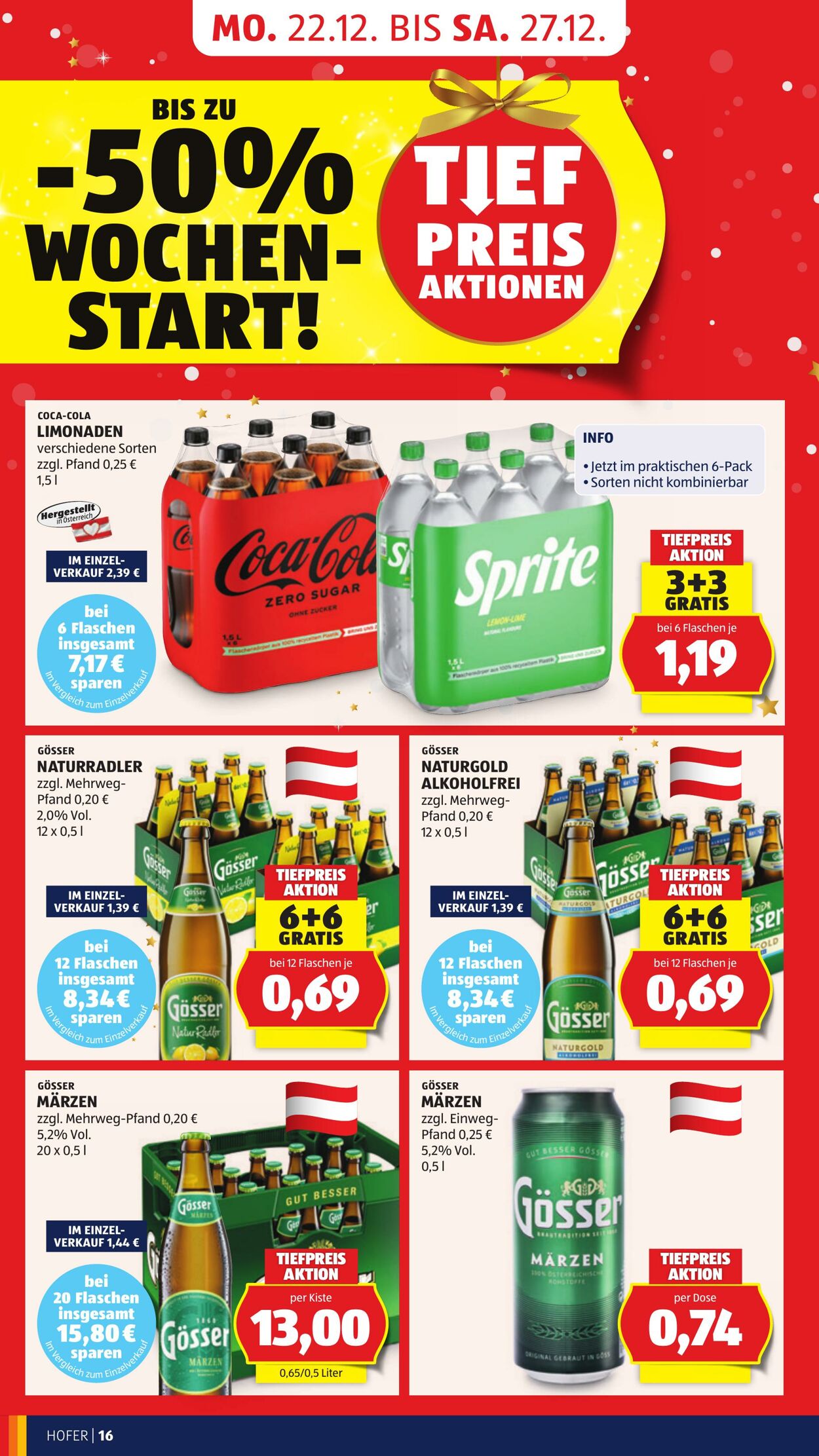 Prospekt Hofer 19.12.2025 - 24.12.2025