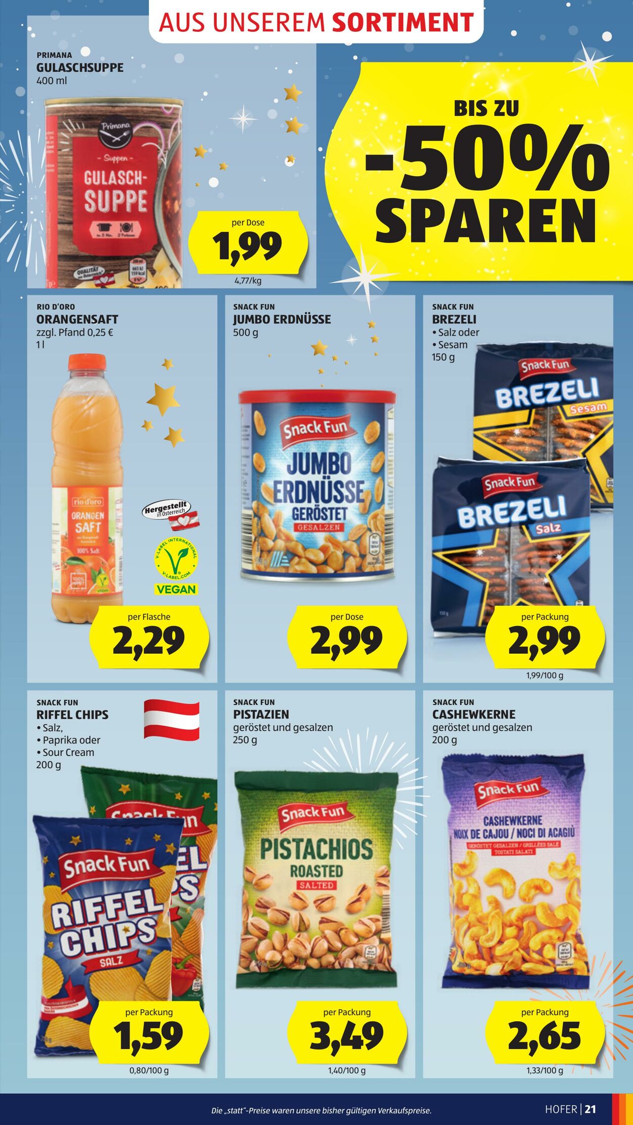 Prospekt Hofer 19.12.2025 - 24.12.2025