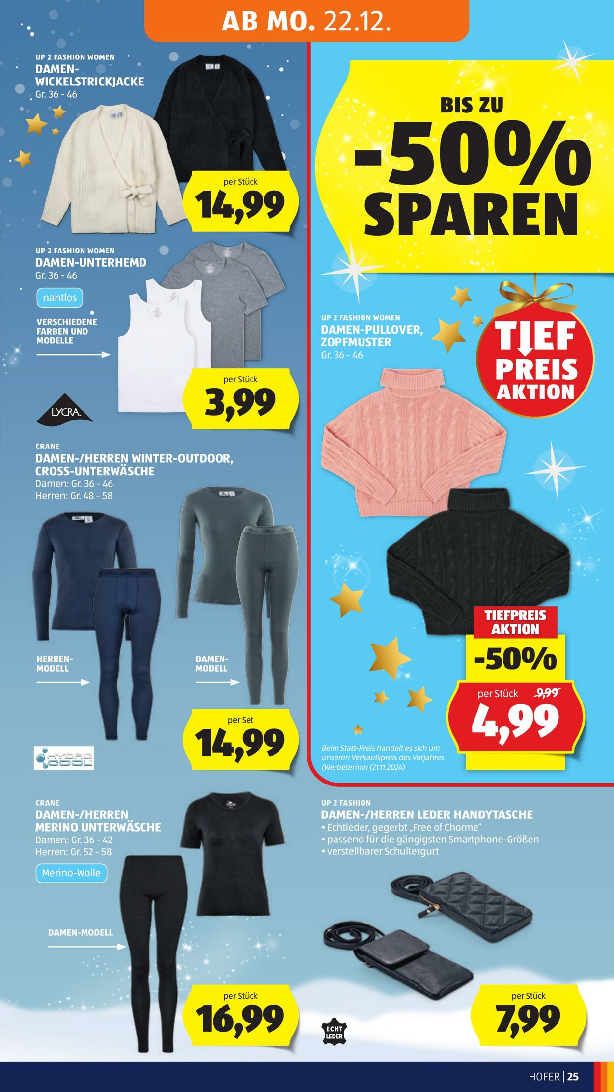 Prospekt Hofer 19.12.2025 - 24.12.2025