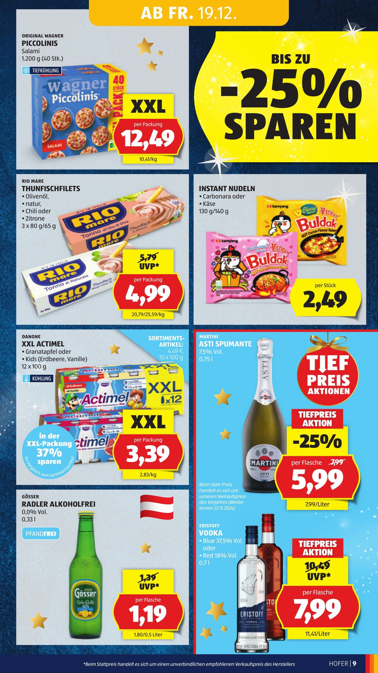 Prospekt Hofer 19.12.2025 - 24.12.2025