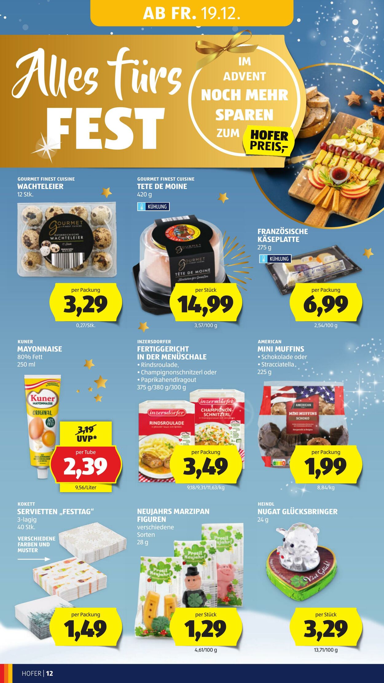 Prospekt Hofer 19.12.2025 - 24.12.2025