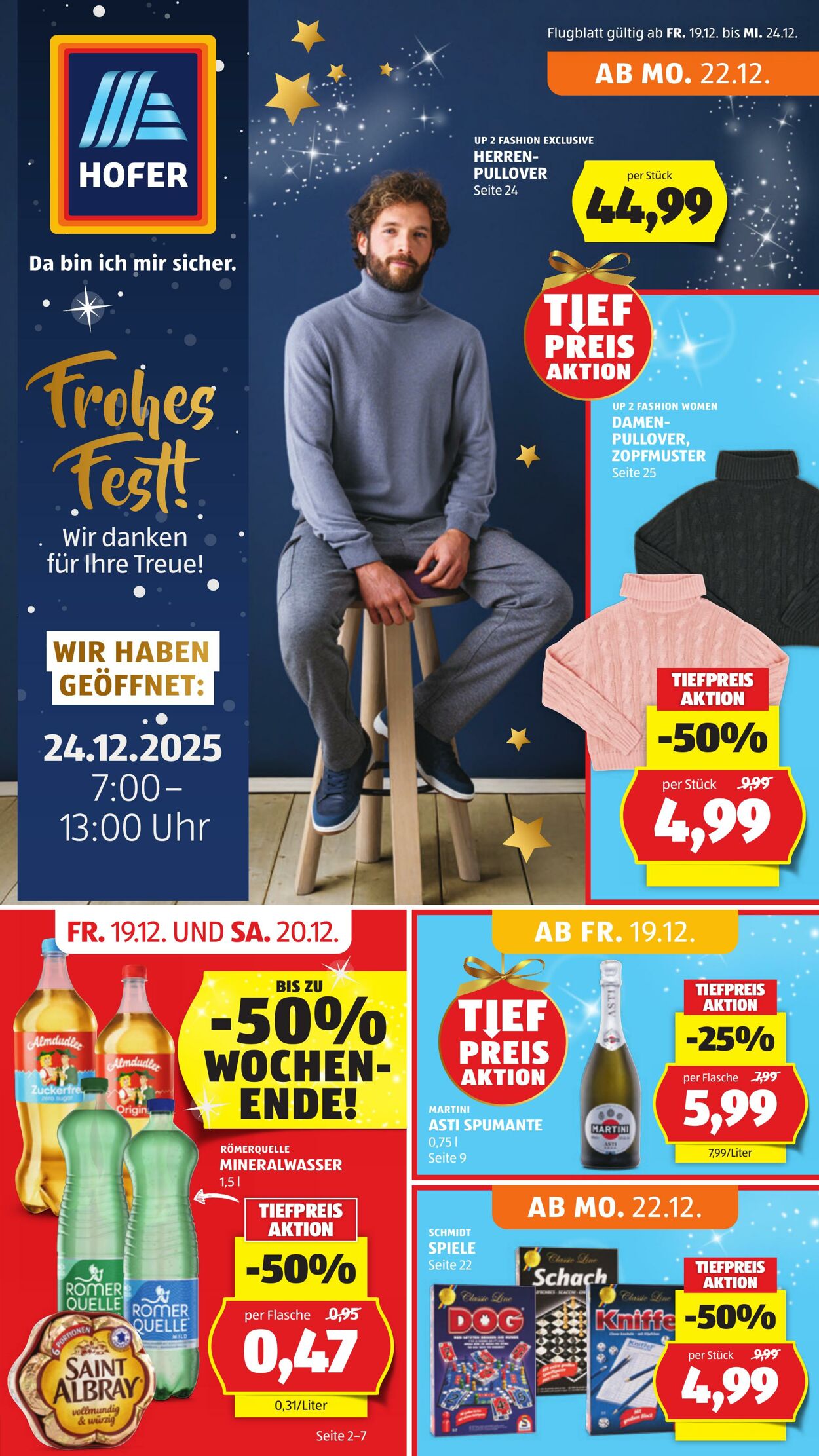 Prospekt Hofer 19.12.2025 - 24.12.2025