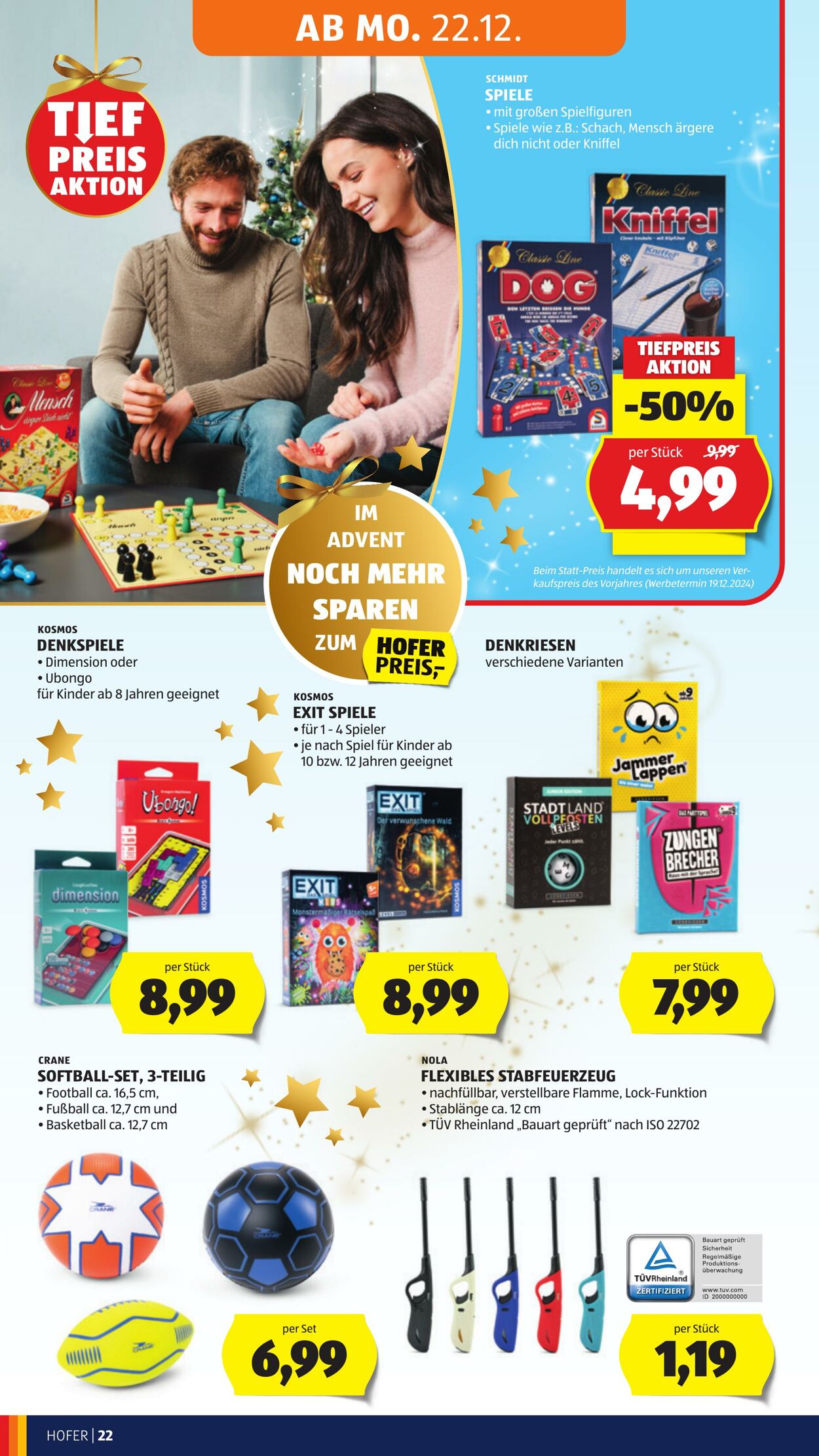 Prospekt Hofer 19.12.2025 - 24.12.2025