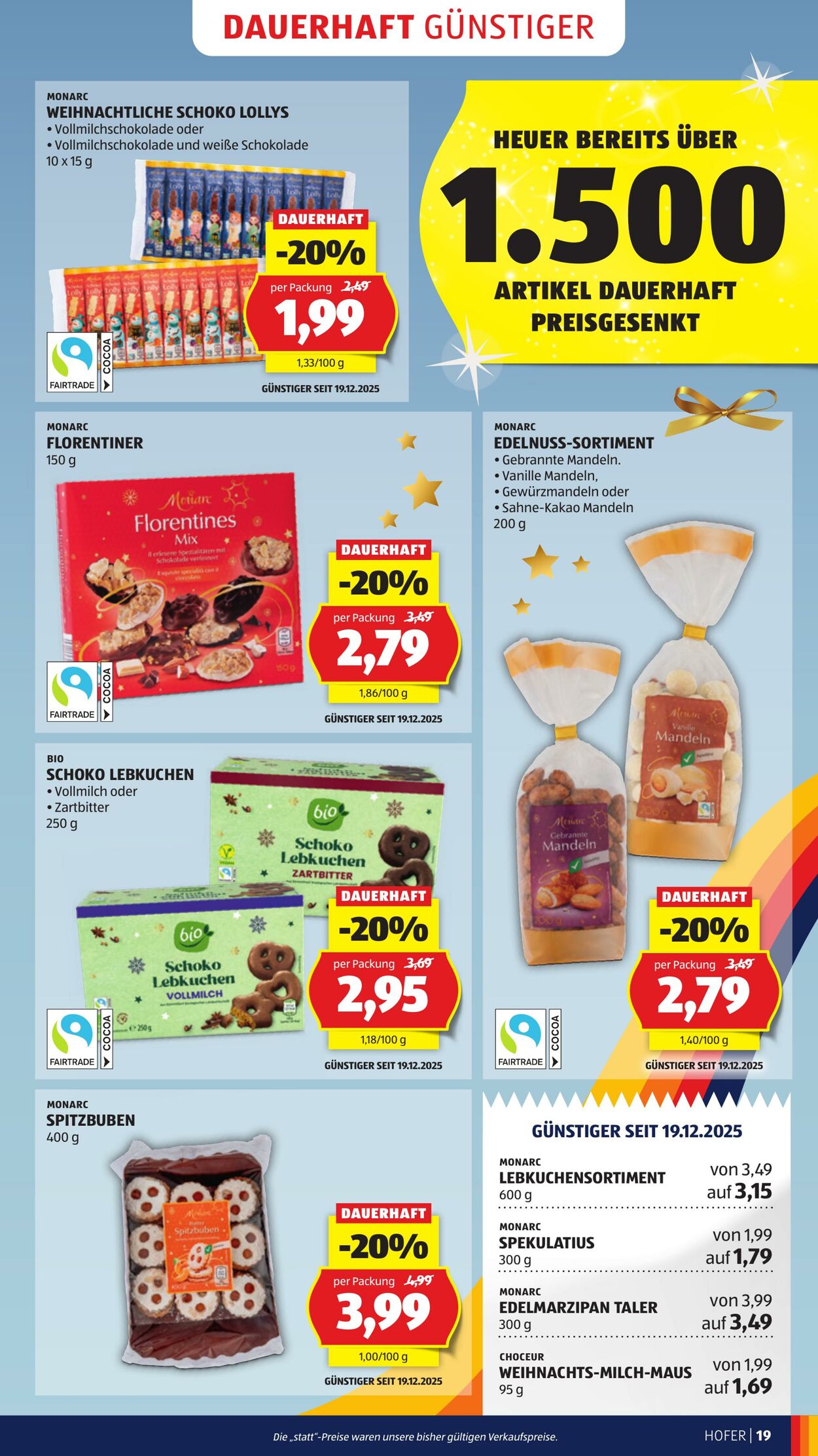 Prospekt Hofer 19.12.2025 - 24.12.2025