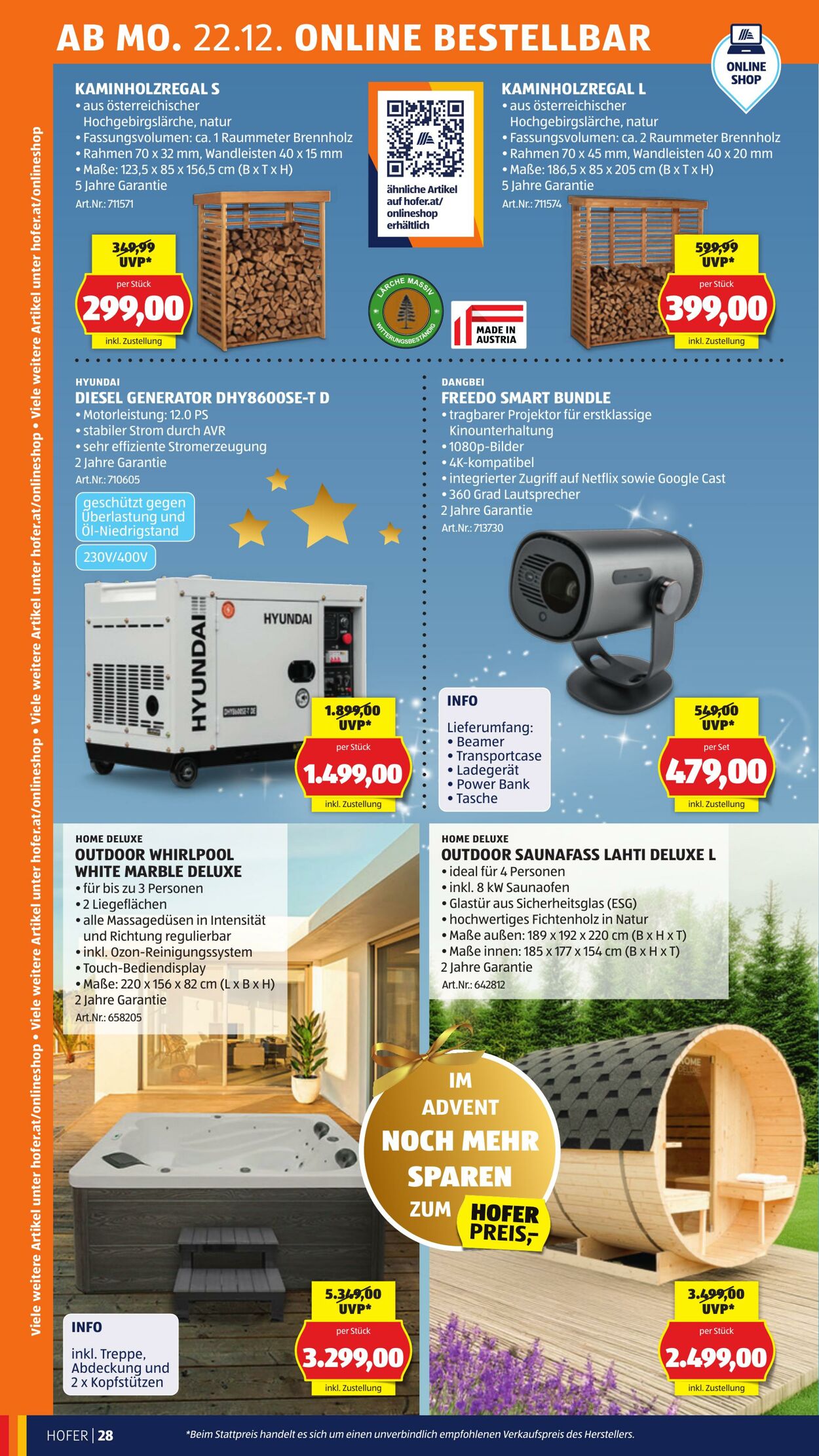 Prospekt Hofer 19.12.2025 - 24.12.2025