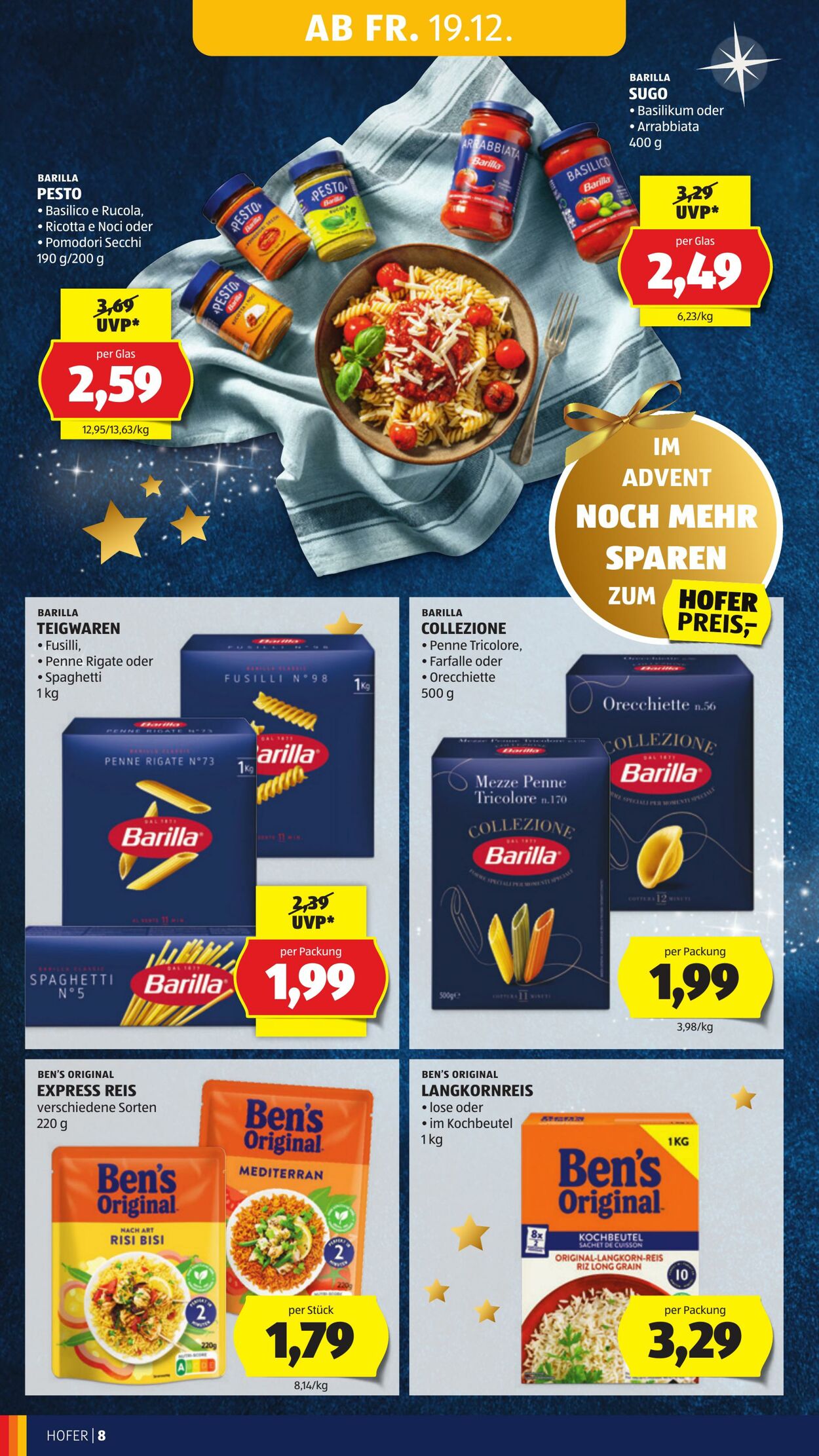 Prospekt Hofer 19.12.2025 - 24.12.2025