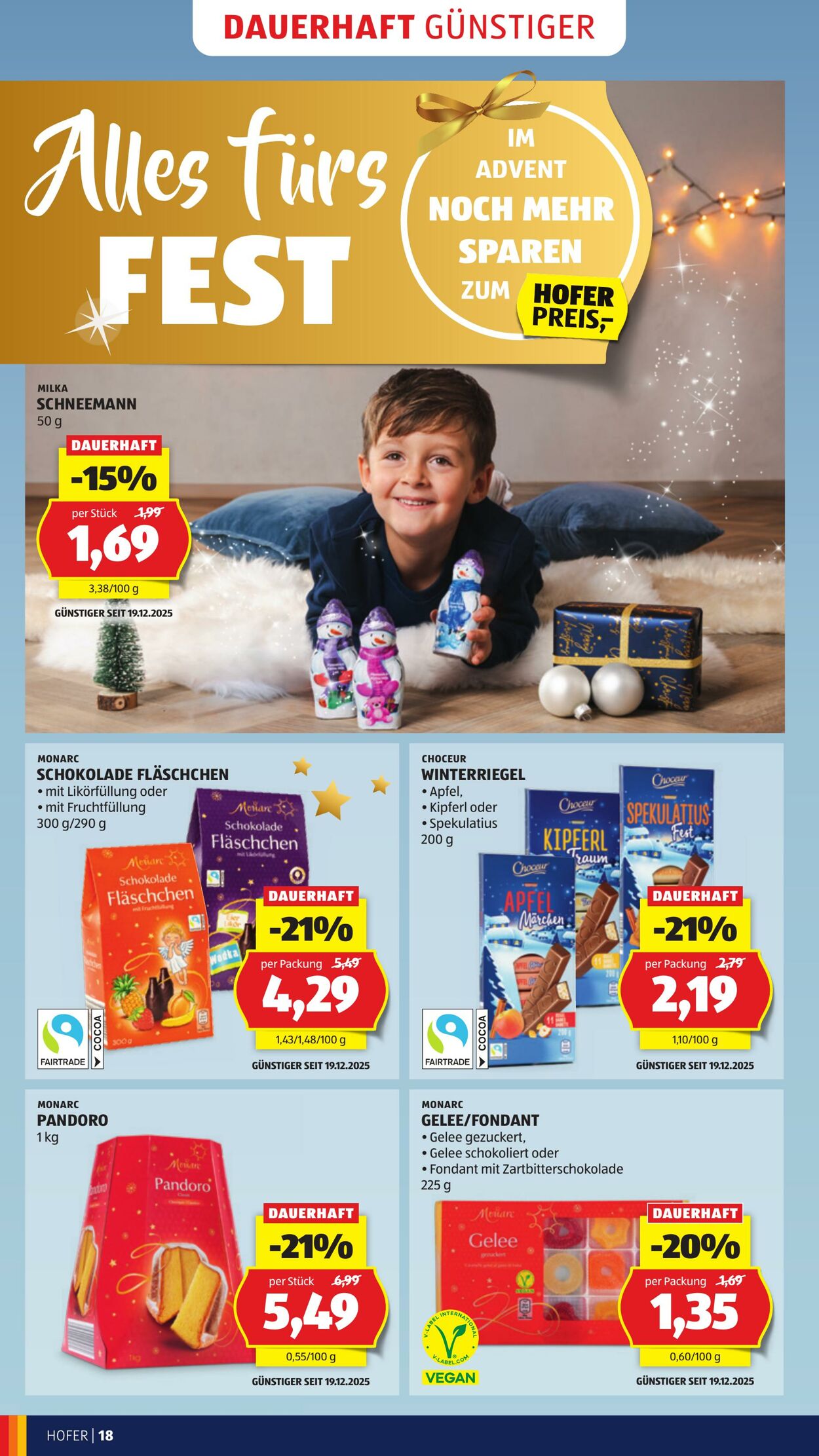 Prospekt Hofer 19.12.2025 - 24.12.2025