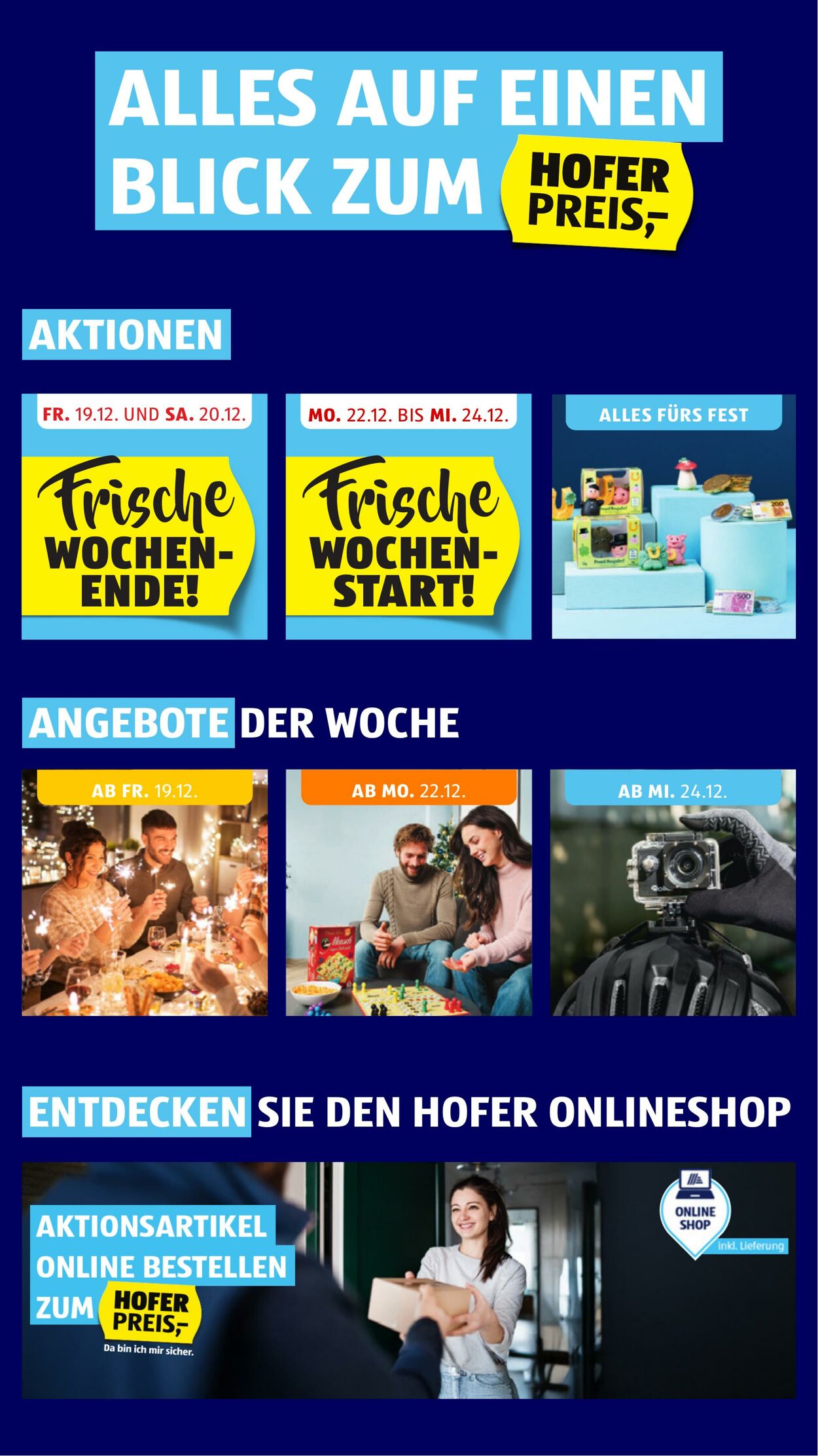 Prospekt Hofer 19.12.2025 - 24.12.2025