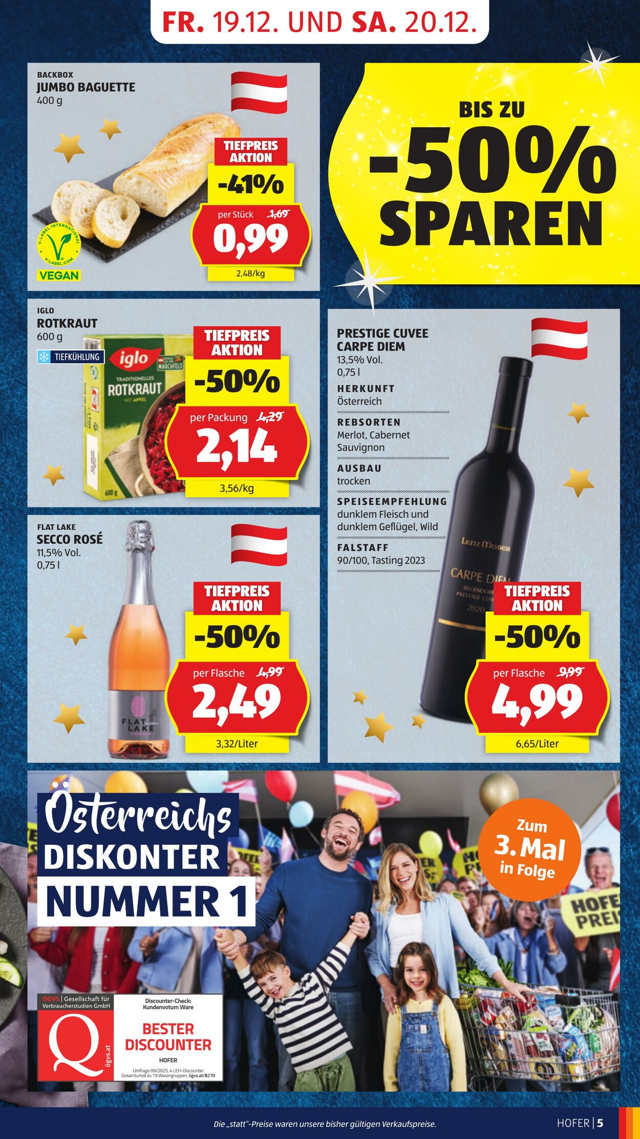 Prospekt Hofer 19.12.2025 - 24.12.2025