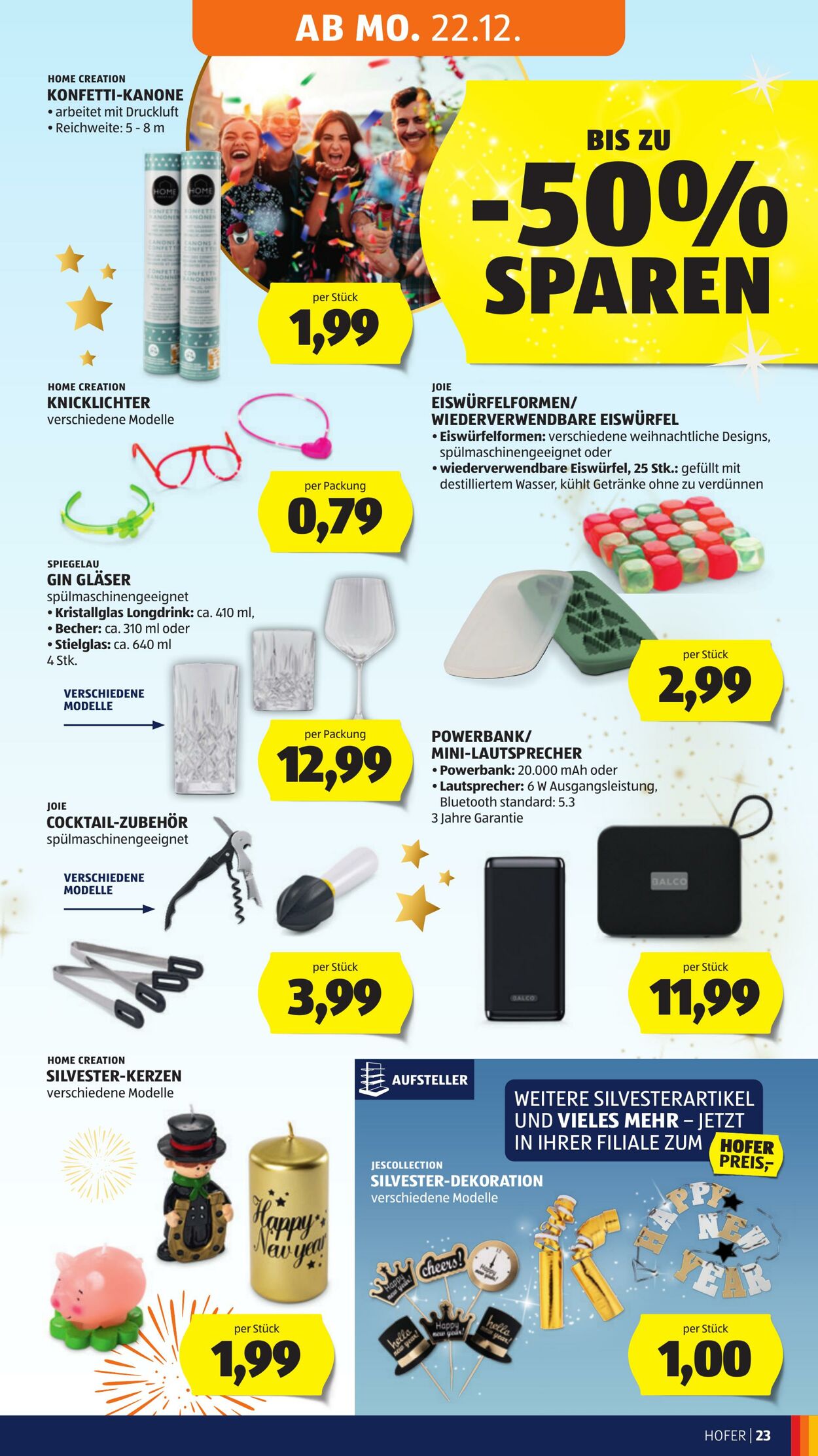 Prospekt Hofer 19.12.2025 - 24.12.2025