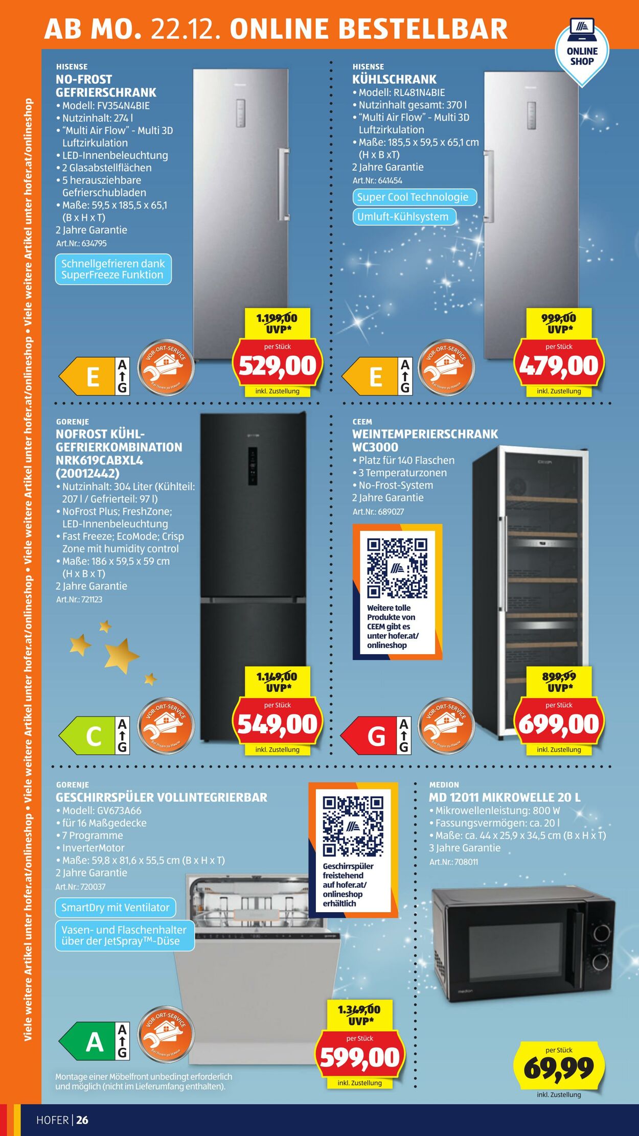 Prospekt Hofer 19.12.2025 - 24.12.2025