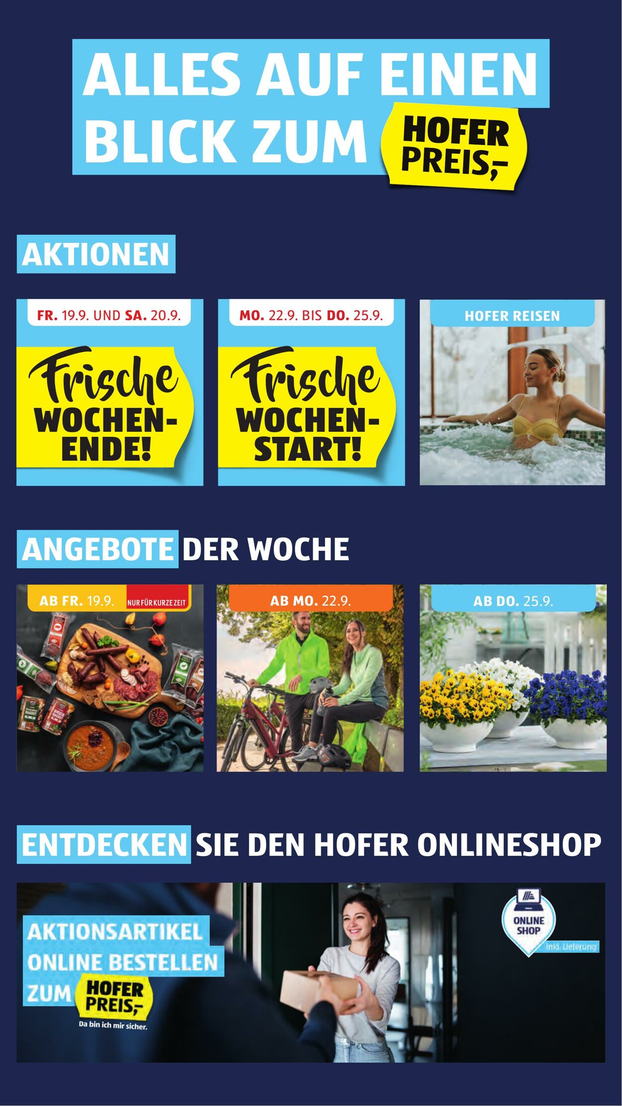 Prospekt Hofer 19.09.2025 - 25.09.2025