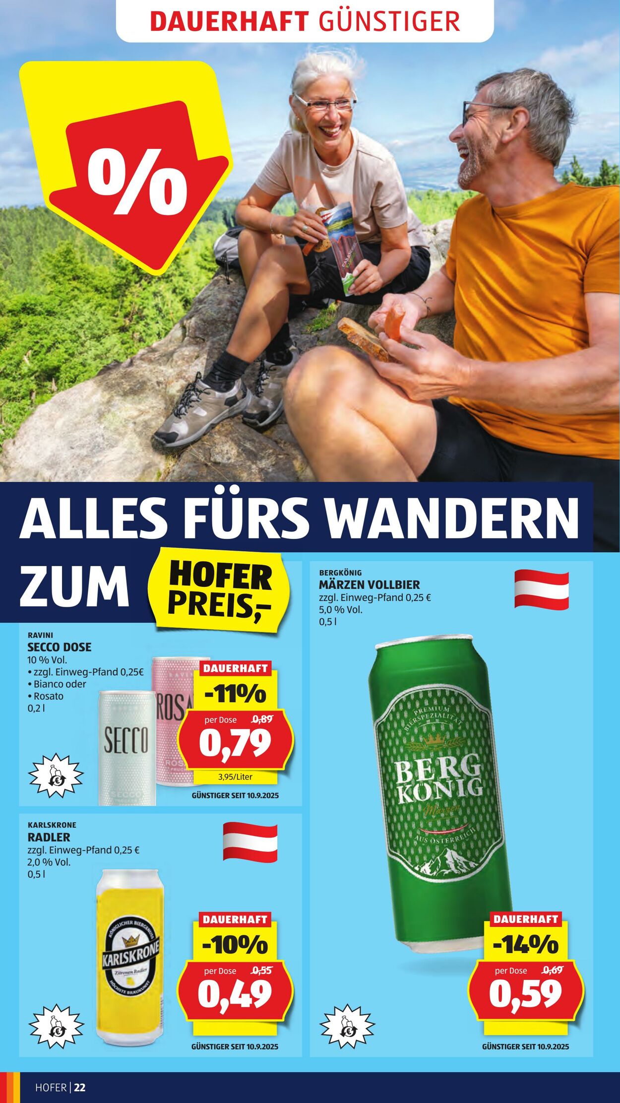 Prospekt Hofer 19.09.2025 - 25.09.2025