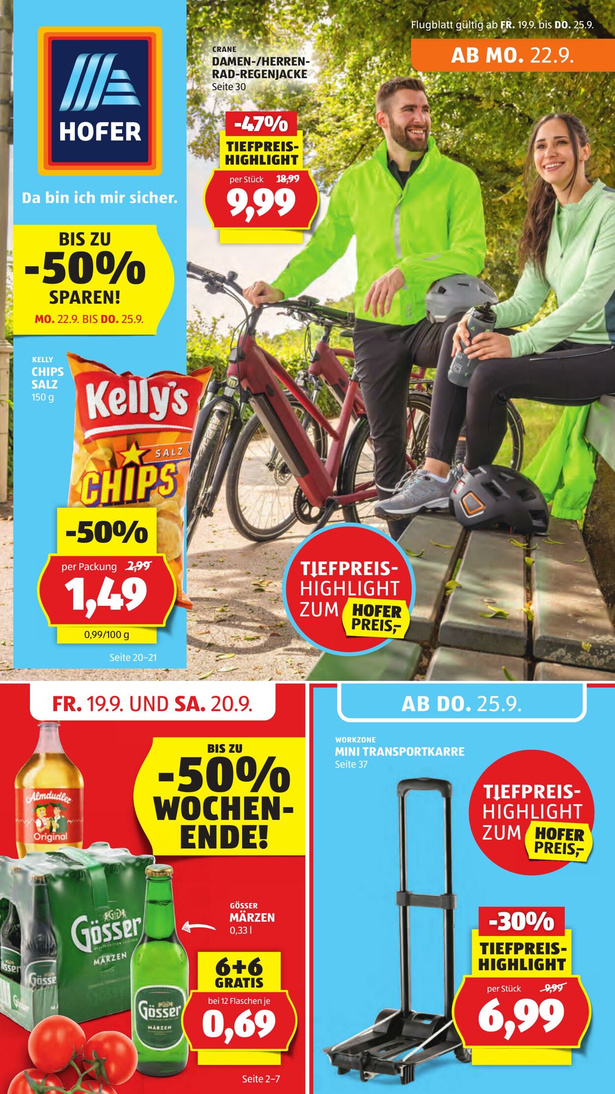 Prospekt Hofer 19.09.2025 - 25.09.2025