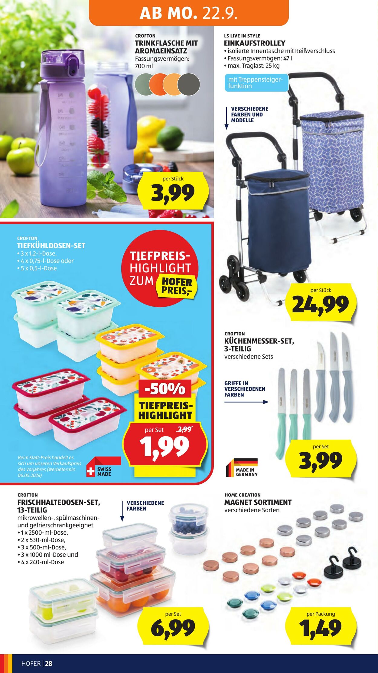 Prospekt Hofer 19.09.2025 - 25.09.2025