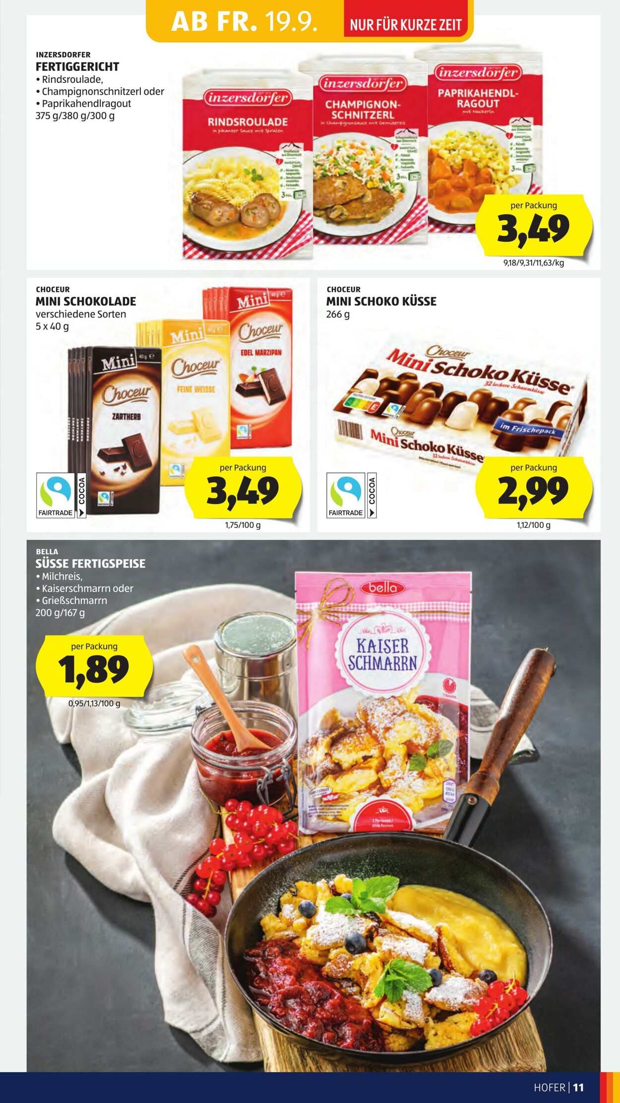 Prospekt Hofer 19.09.2025 - 25.09.2025