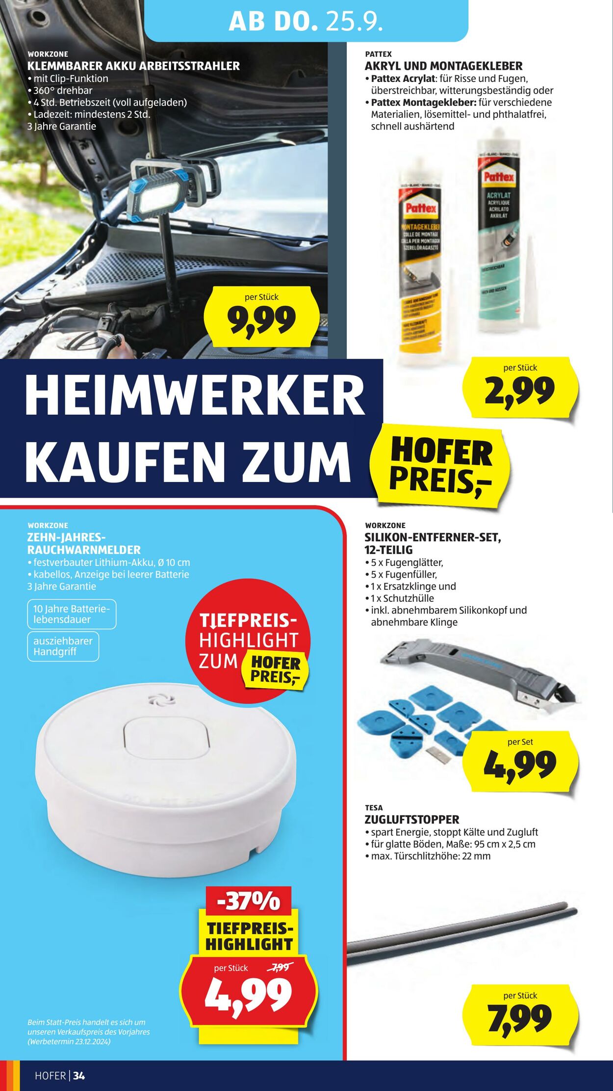 Prospekt Hofer 19.09.2025 - 25.09.2025
