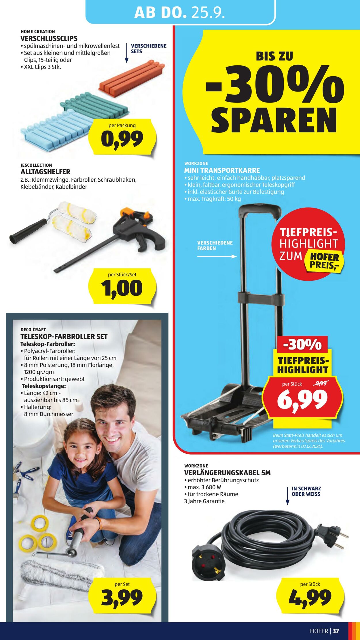 Prospekt Hofer 19.09.2025 - 25.09.2025