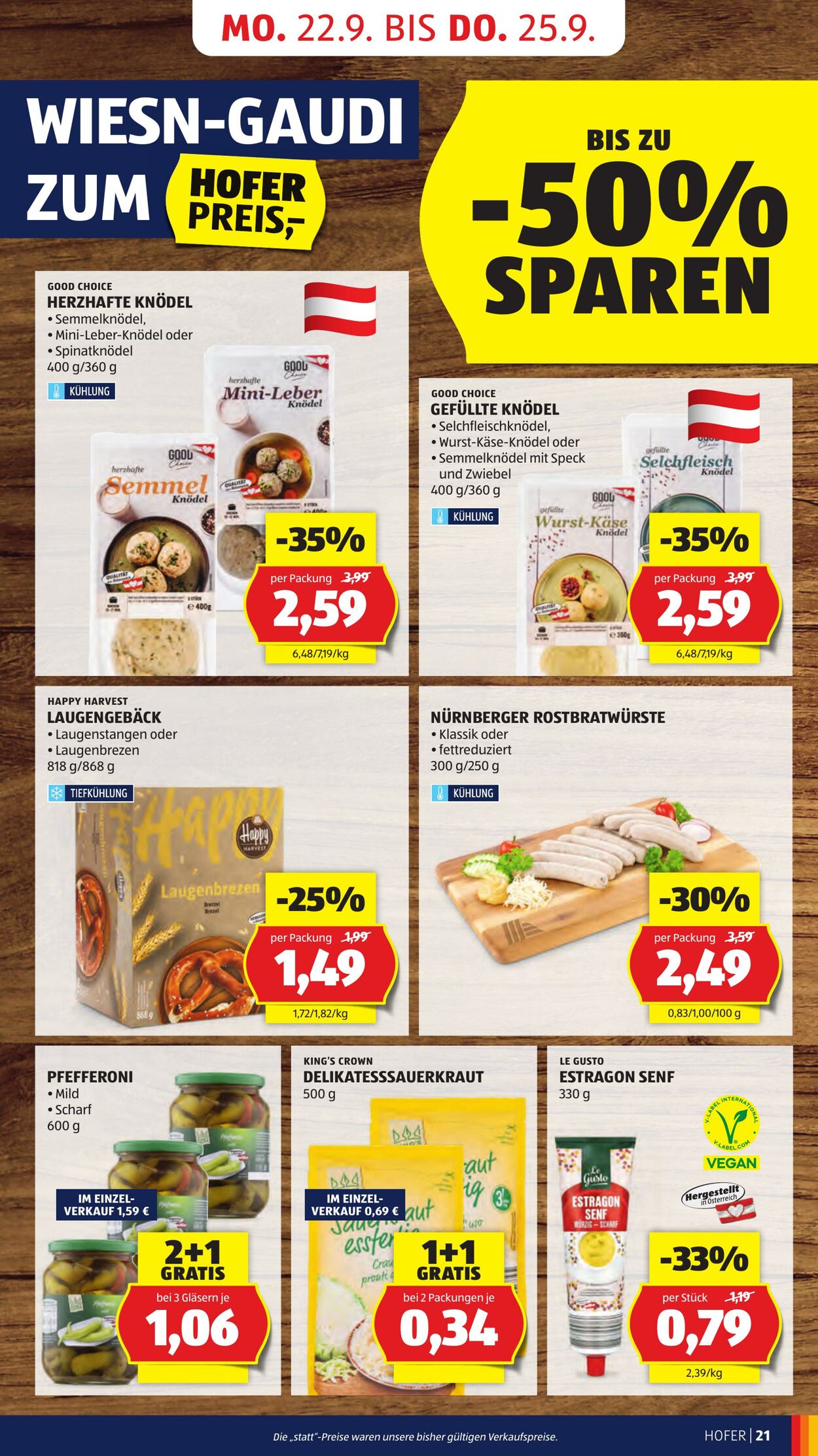 Prospekt Hofer 19.09.2025 - 25.09.2025