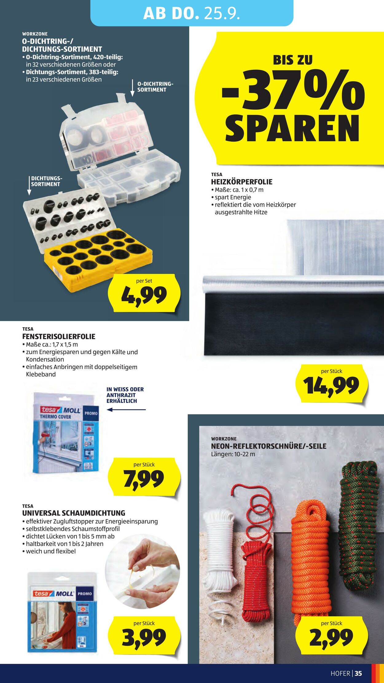 Prospekt Hofer 19.09.2025 - 25.09.2025