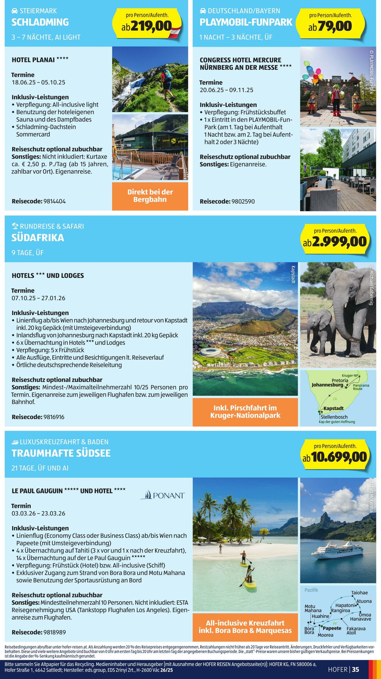 Prospekt Hofer 20.06.2025 - 26.06.2025