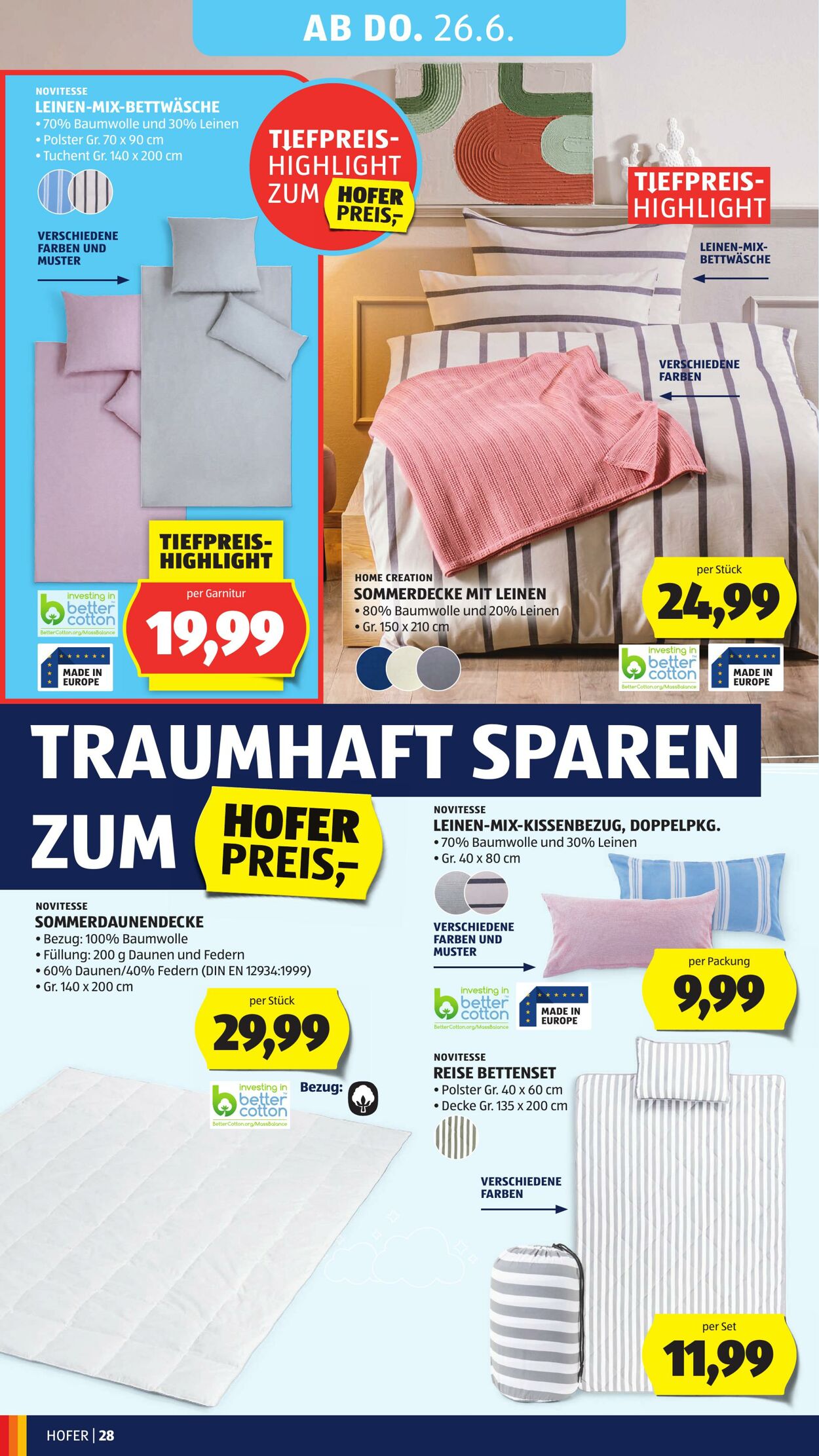 Prospekt Hofer 20.06.2025 - 26.06.2025