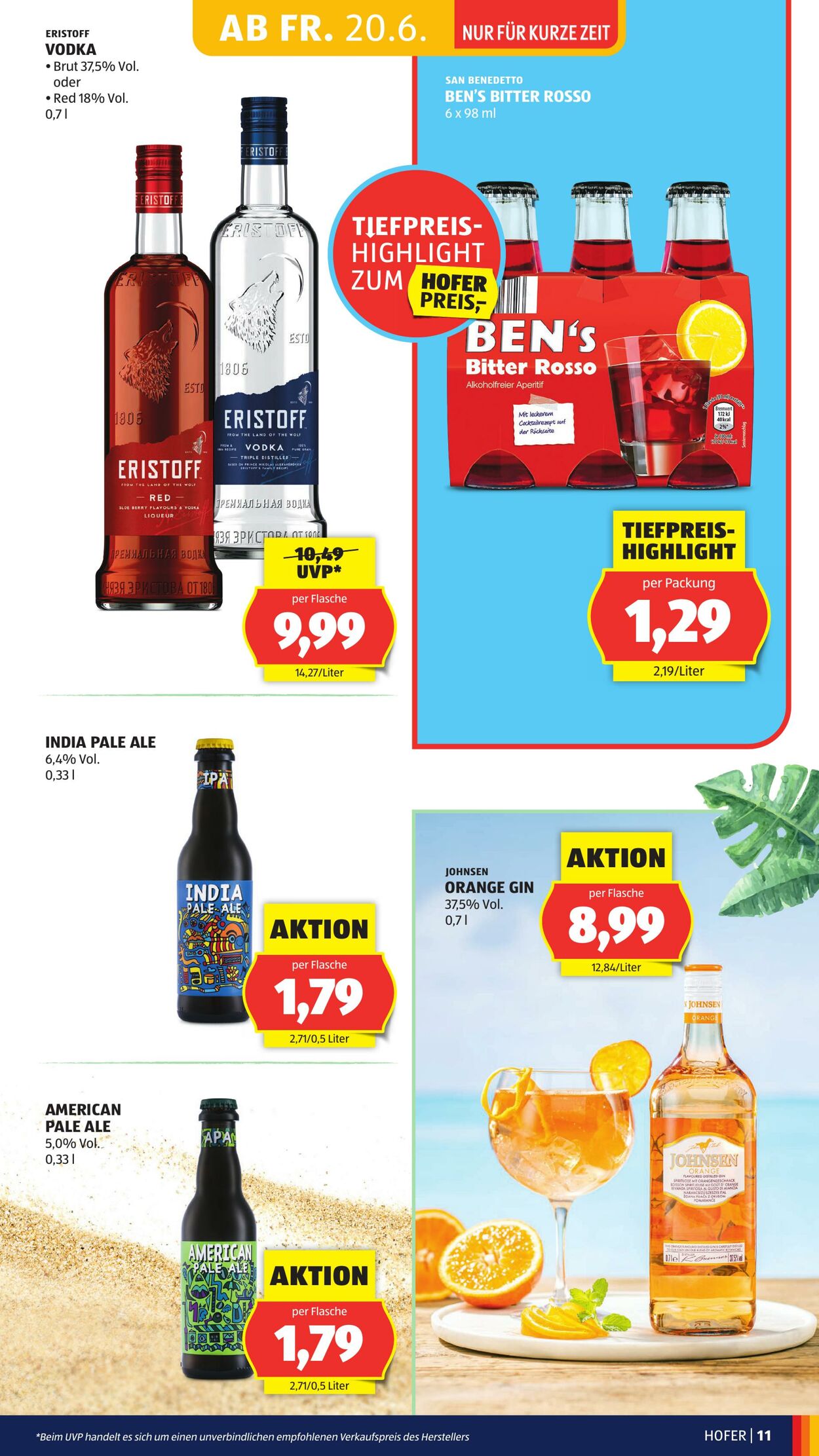 Prospekt Hofer 20.06.2025 - 26.06.2025