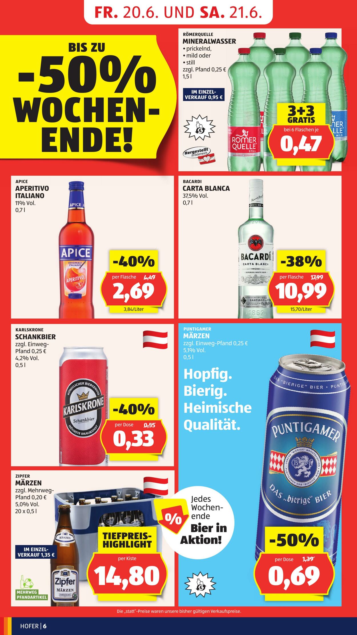 Prospekt Hofer 20.06.2025 - 26.06.2025