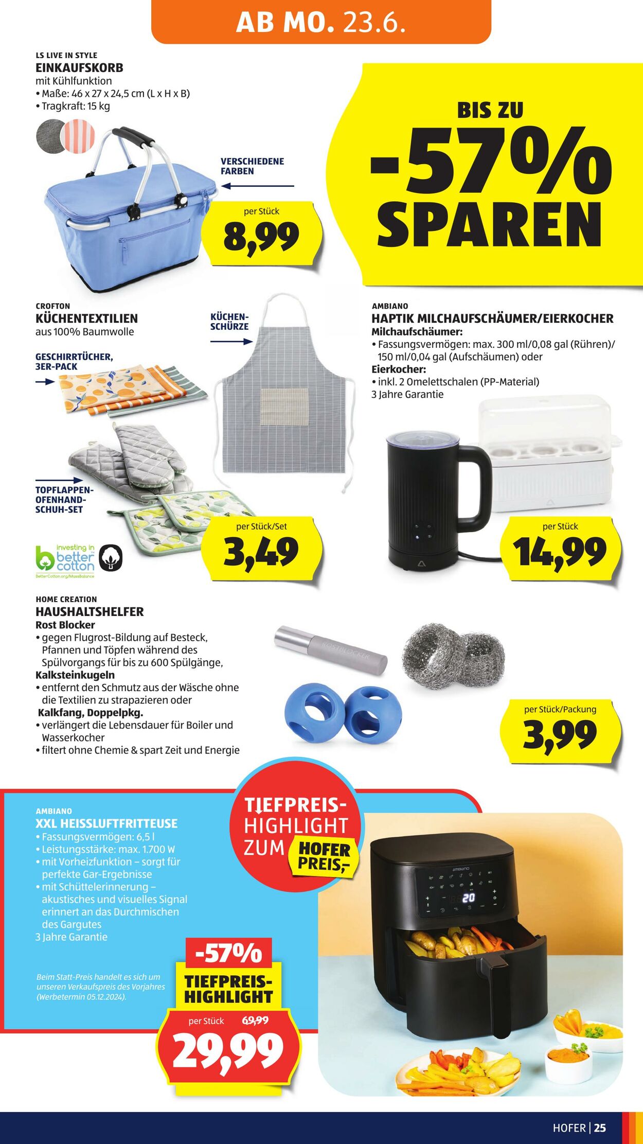 Prospekt Hofer 20.06.2025 - 26.06.2025