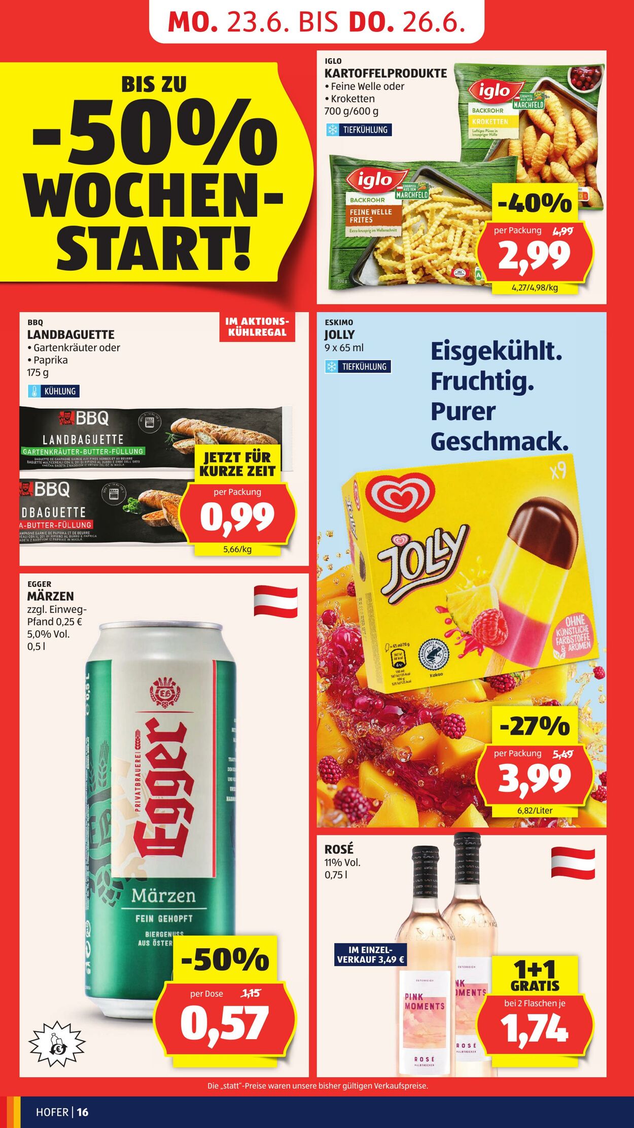 Prospekt Hofer 20.06.2025 - 26.06.2025