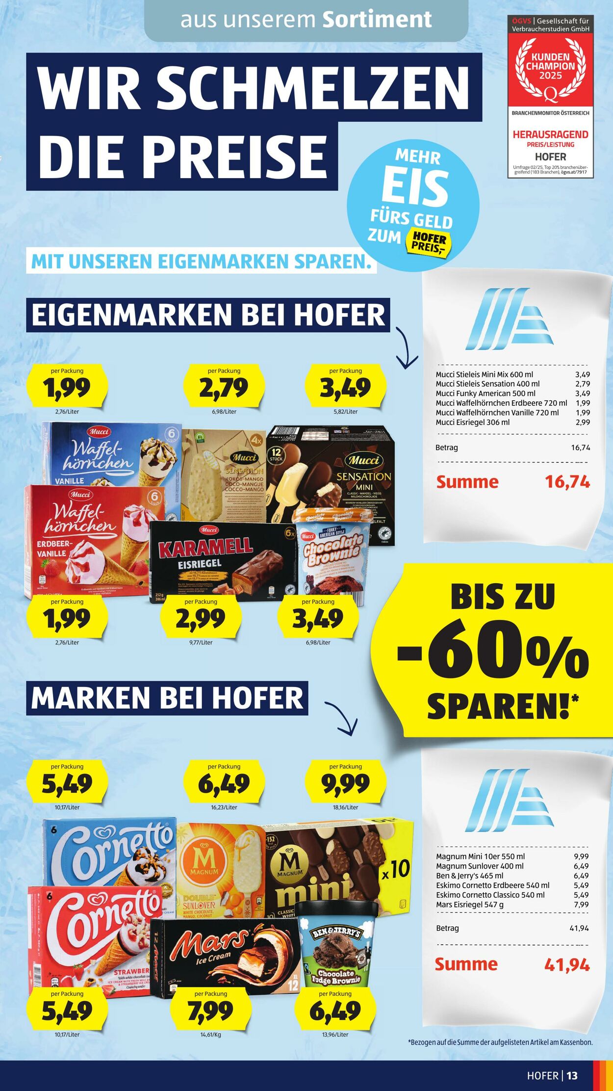 Prospekt Hofer 20.06.2025 - 26.06.2025