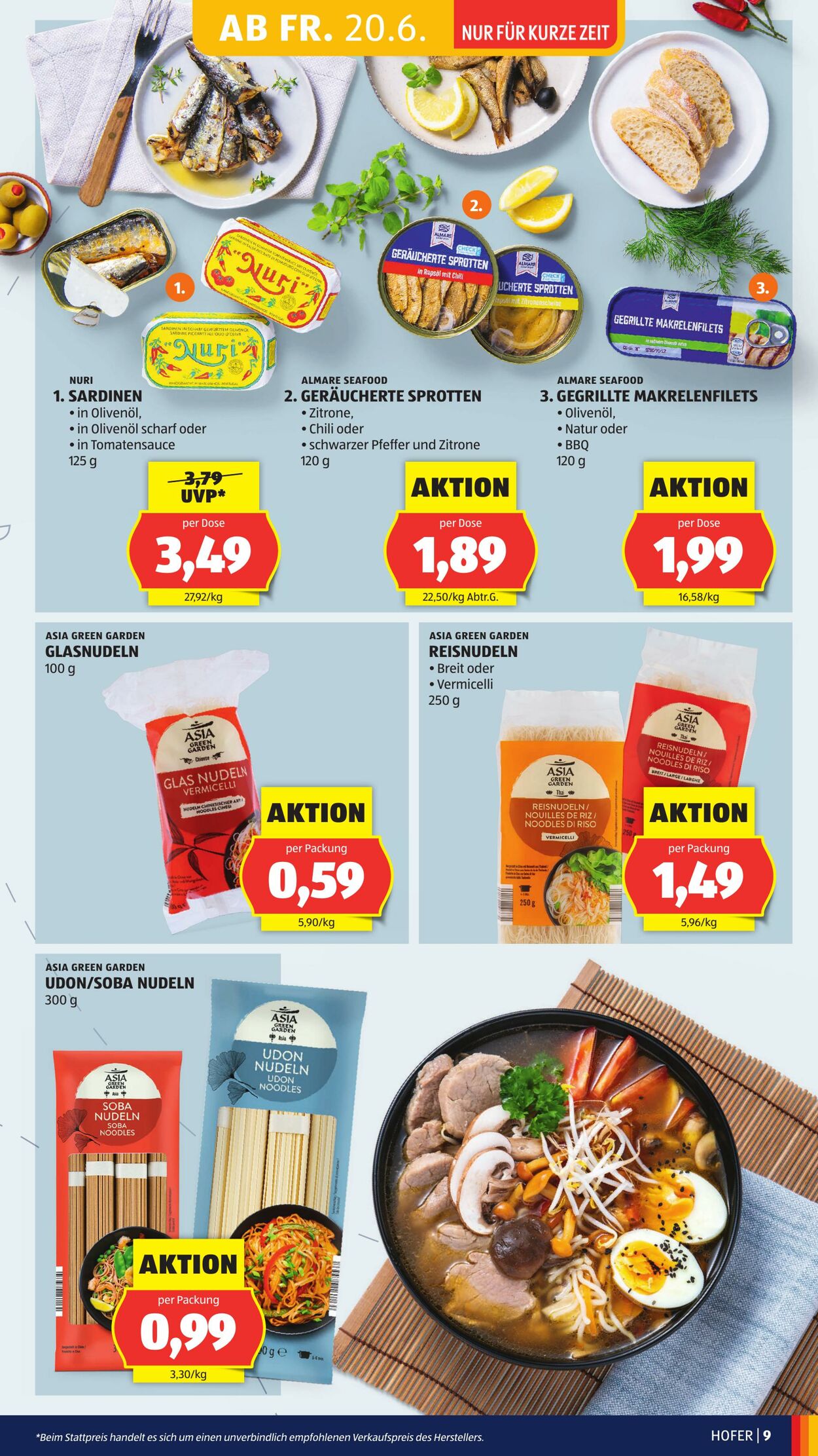 Prospekt Hofer 20.06.2025 - 26.06.2025