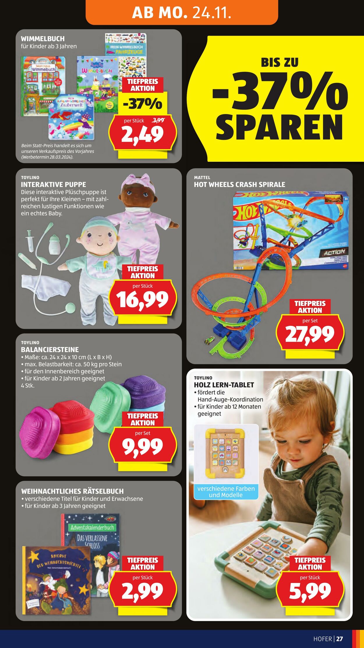 Prospekt Hofer 21.11.2025 - 27.11.2025