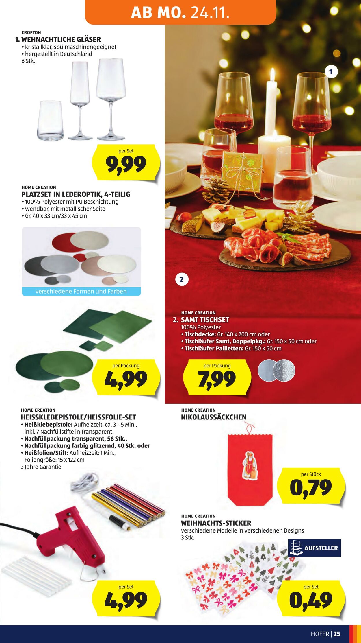 Prospekt Hofer 21.11.2025 - 27.11.2025