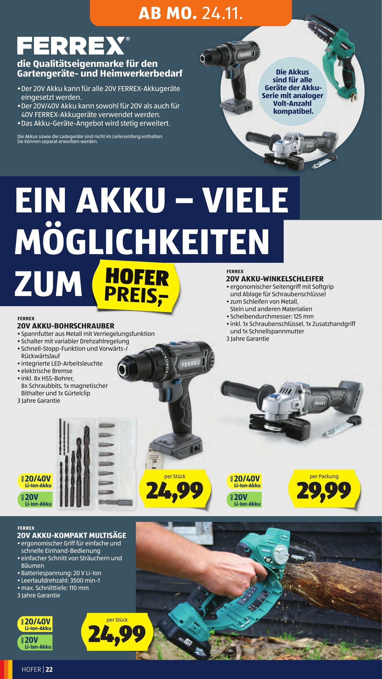 Prospekt Hofer 21.11.2025 - 27.11.2025