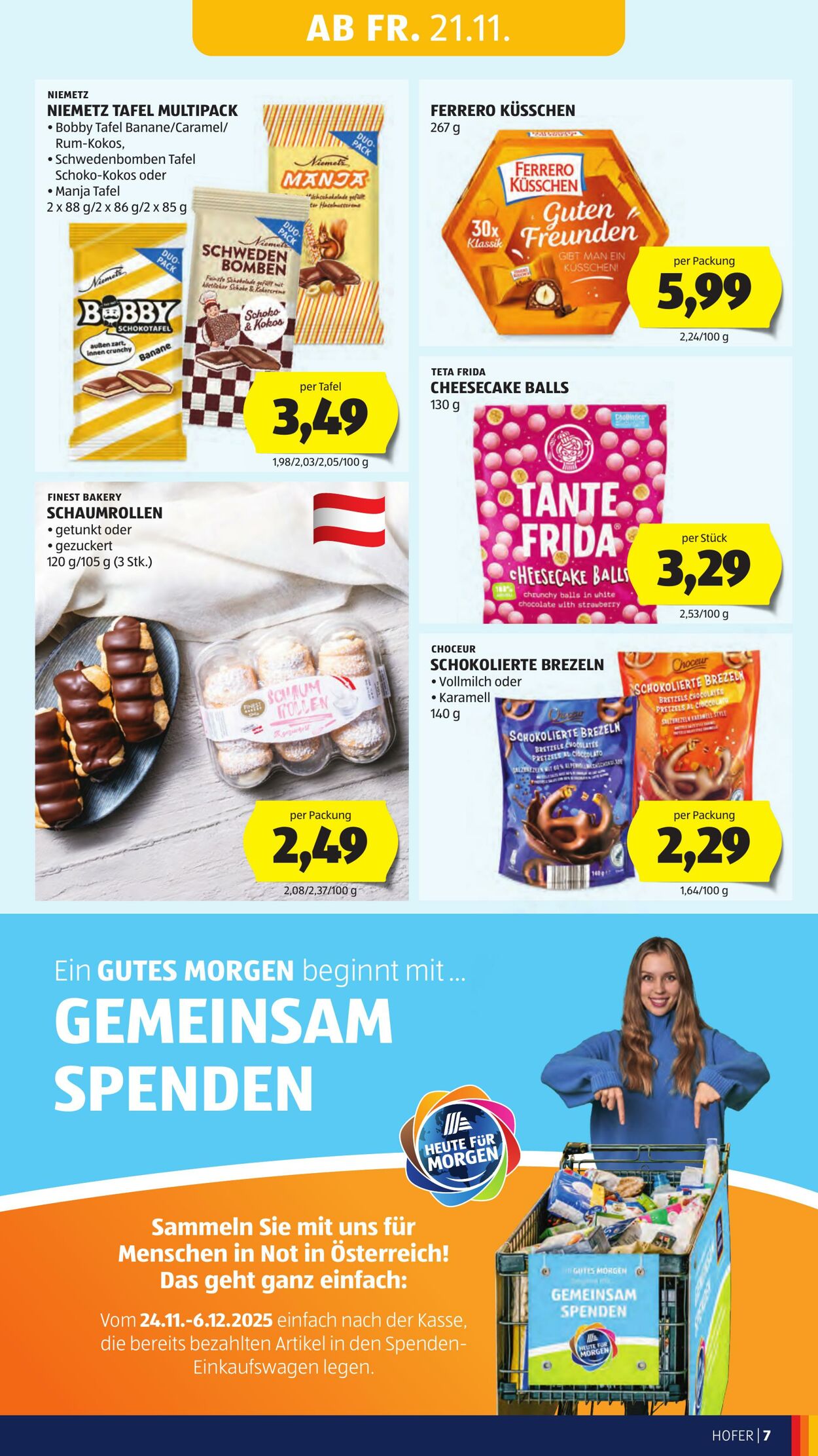 Prospekt Hofer 21.11.2025 - 27.11.2025