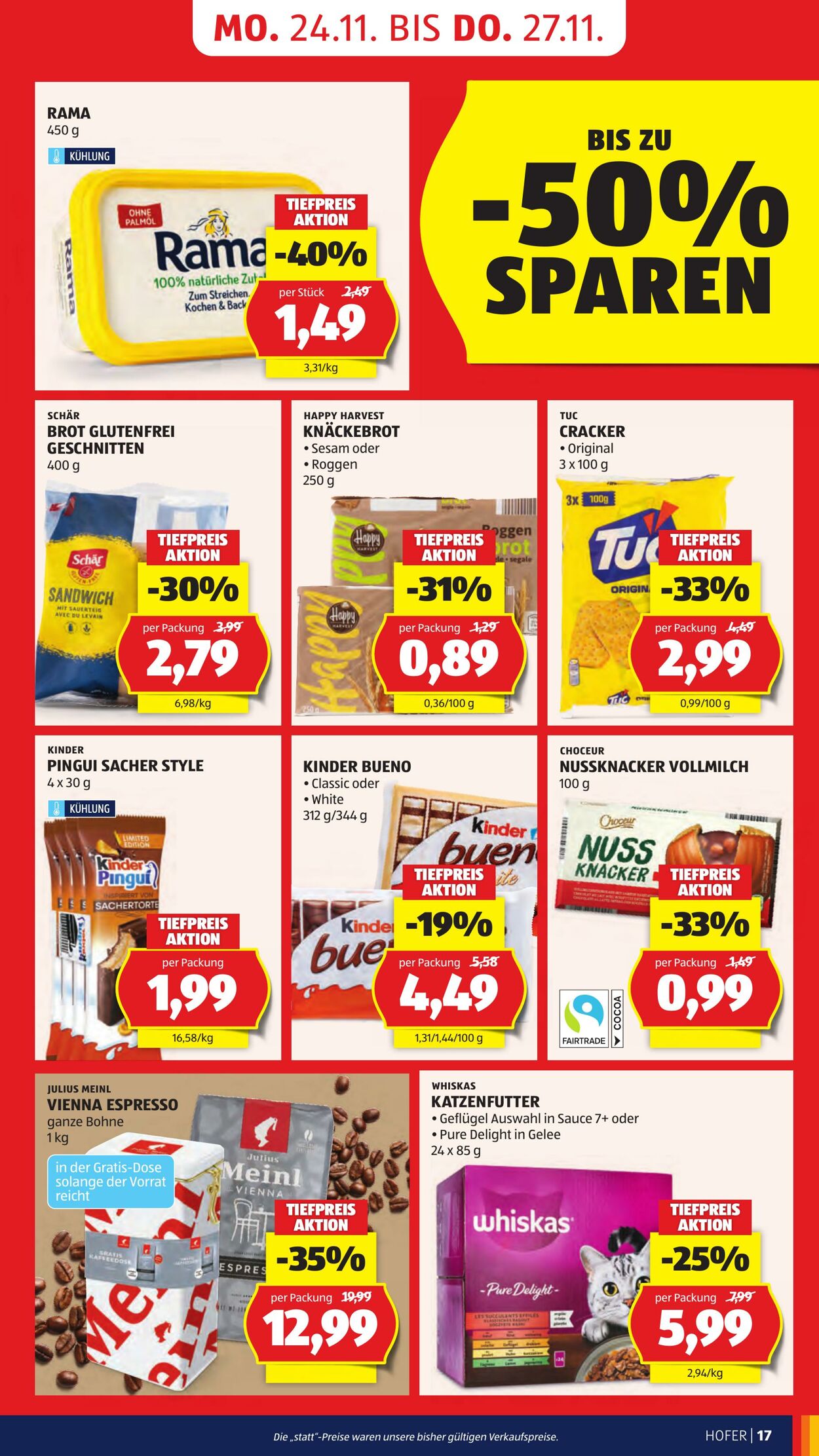 Prospekt Hofer 21.11.2025 - 27.11.2025