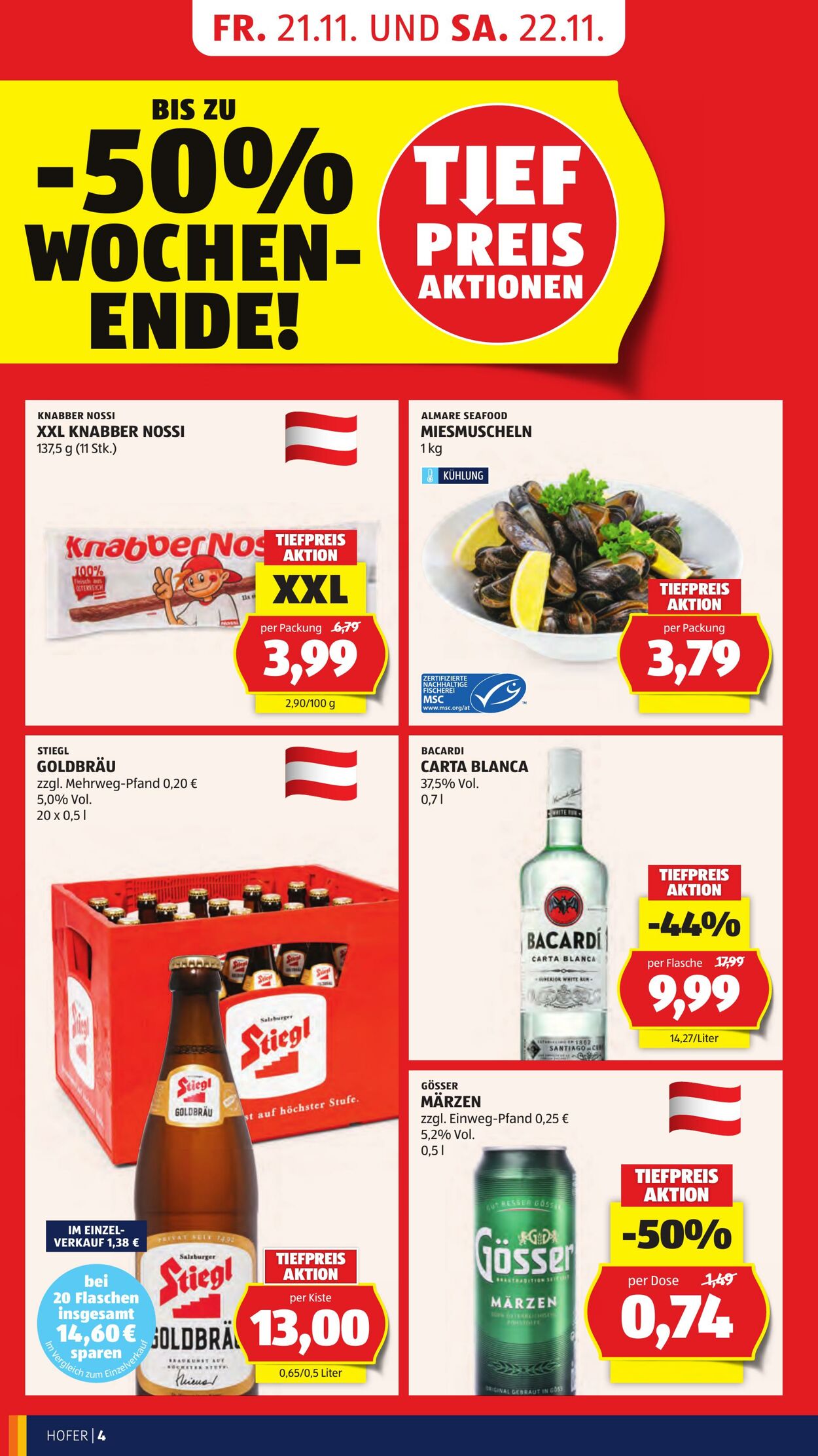 Prospekt Hofer 21.11.2025 - 27.11.2025