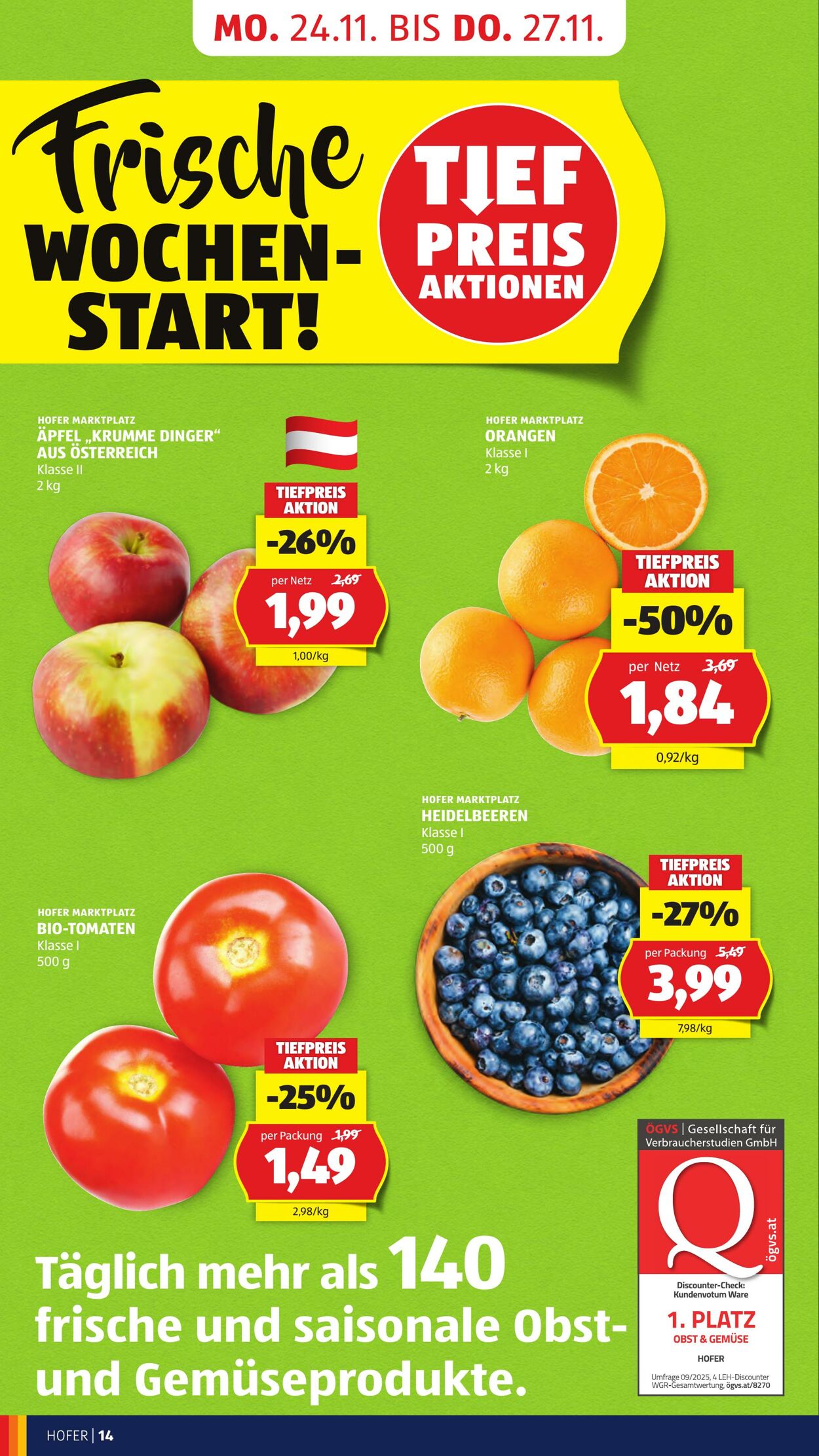 Prospekt Hofer 21.11.2025 - 27.11.2025