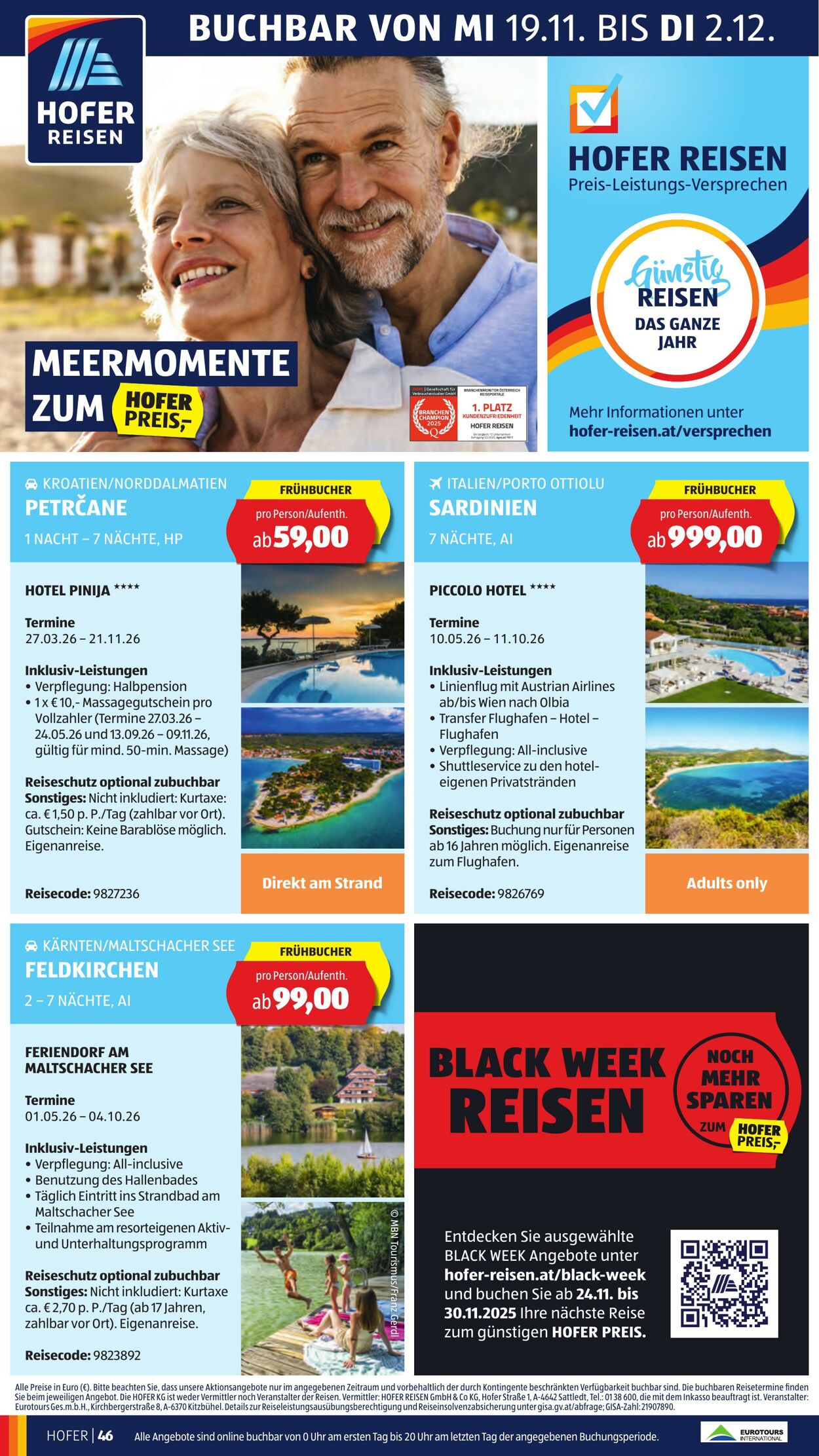 Prospekt Hofer 21.11.2025 - 27.11.2025