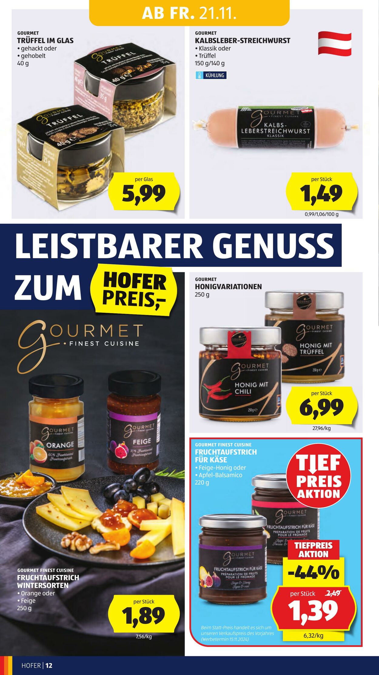 Prospekt Hofer 21.11.2025 - 27.11.2025