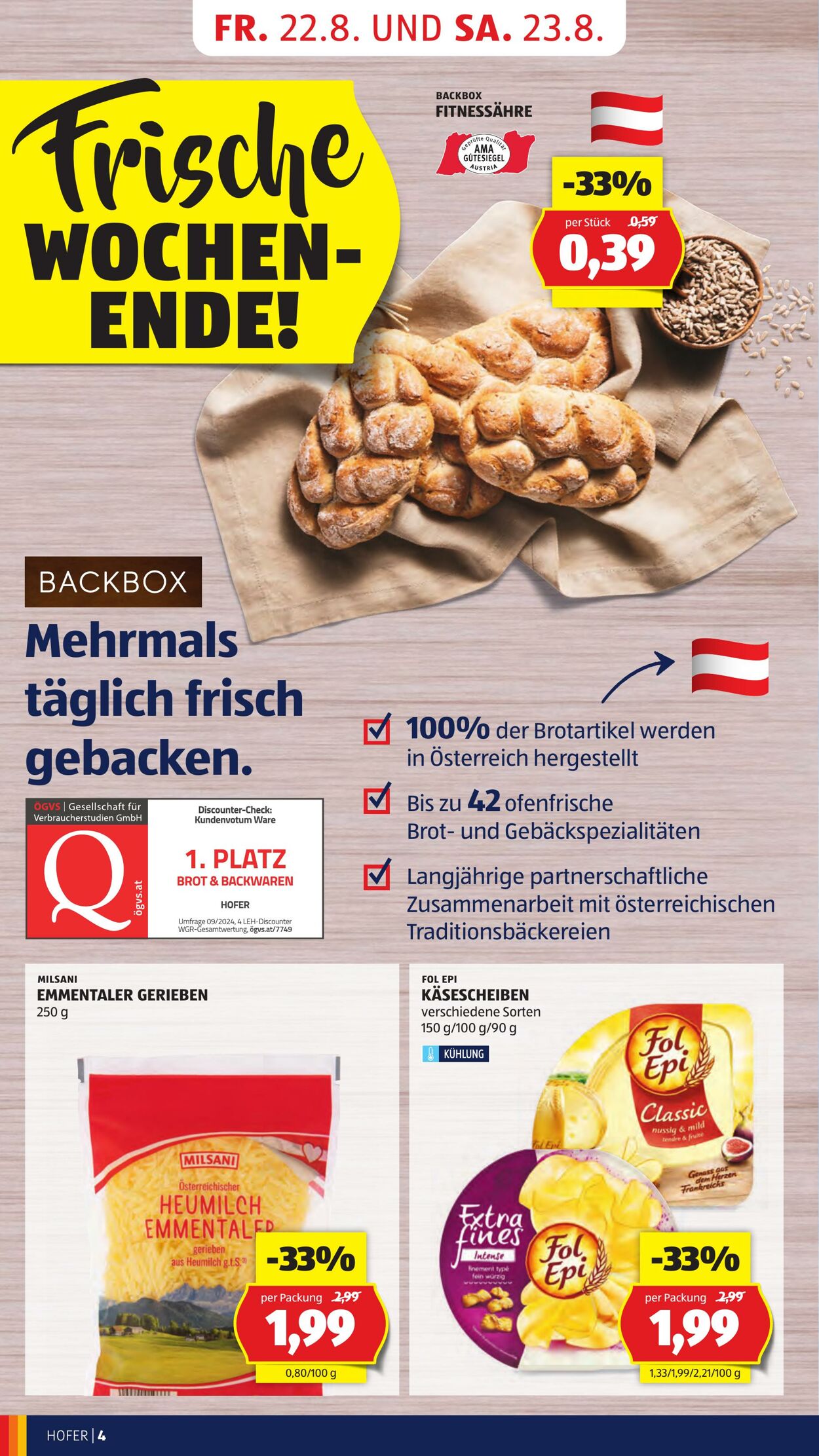 Prospekt Hofer 22.08.2025 - 28.08.2025
