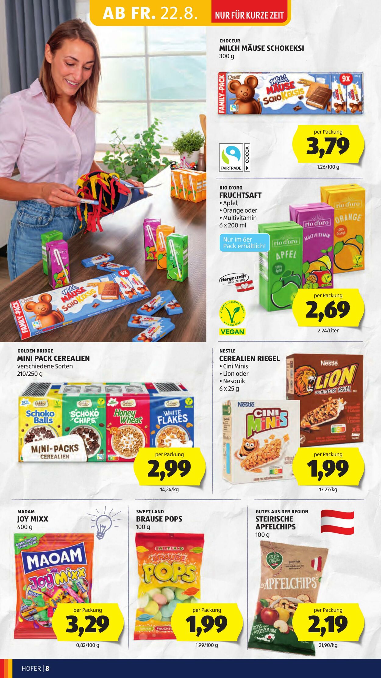 Prospekt Hofer 22.08.2025 - 28.08.2025