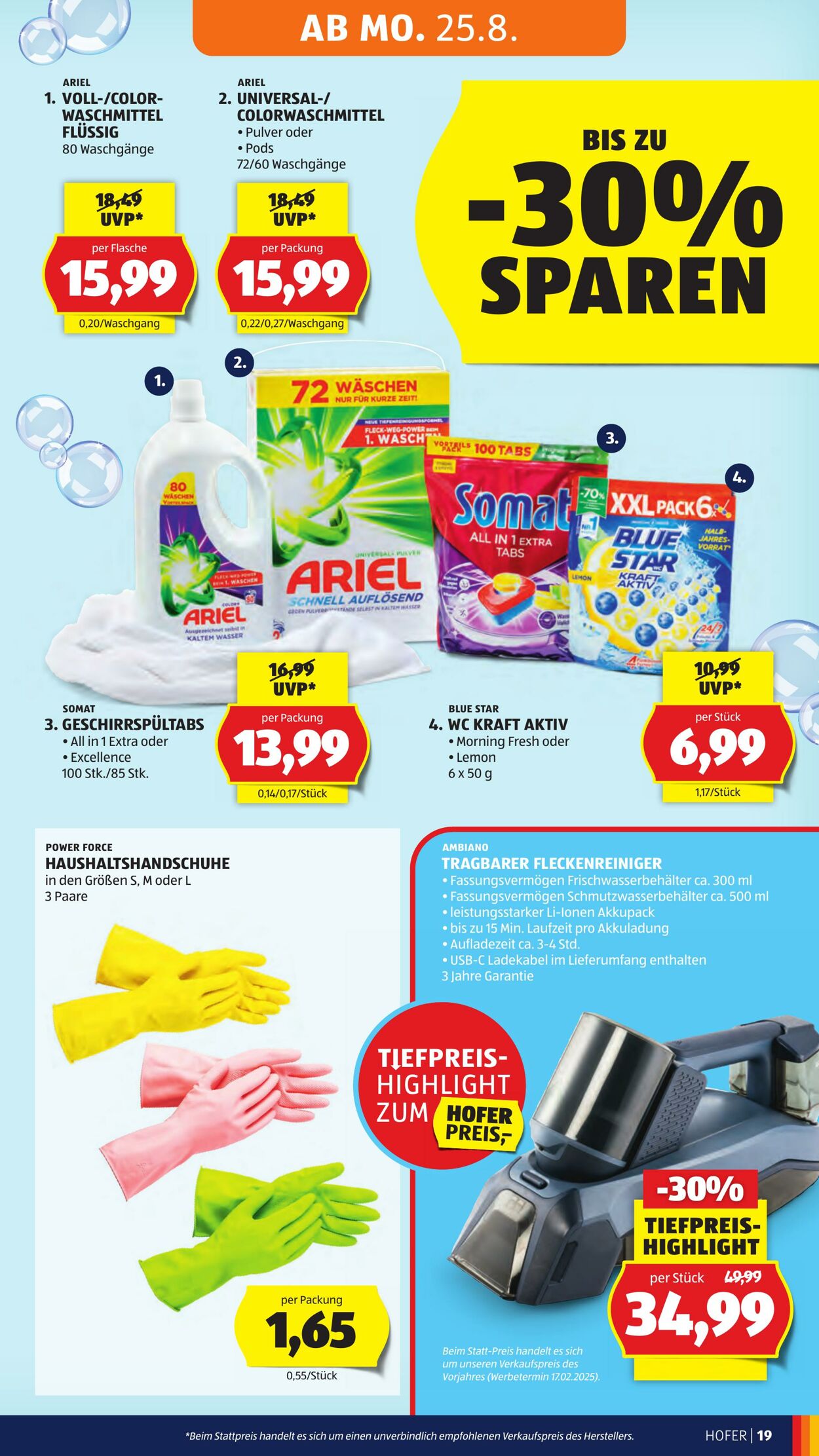 Prospekt Hofer 22.08.2025 - 28.08.2025