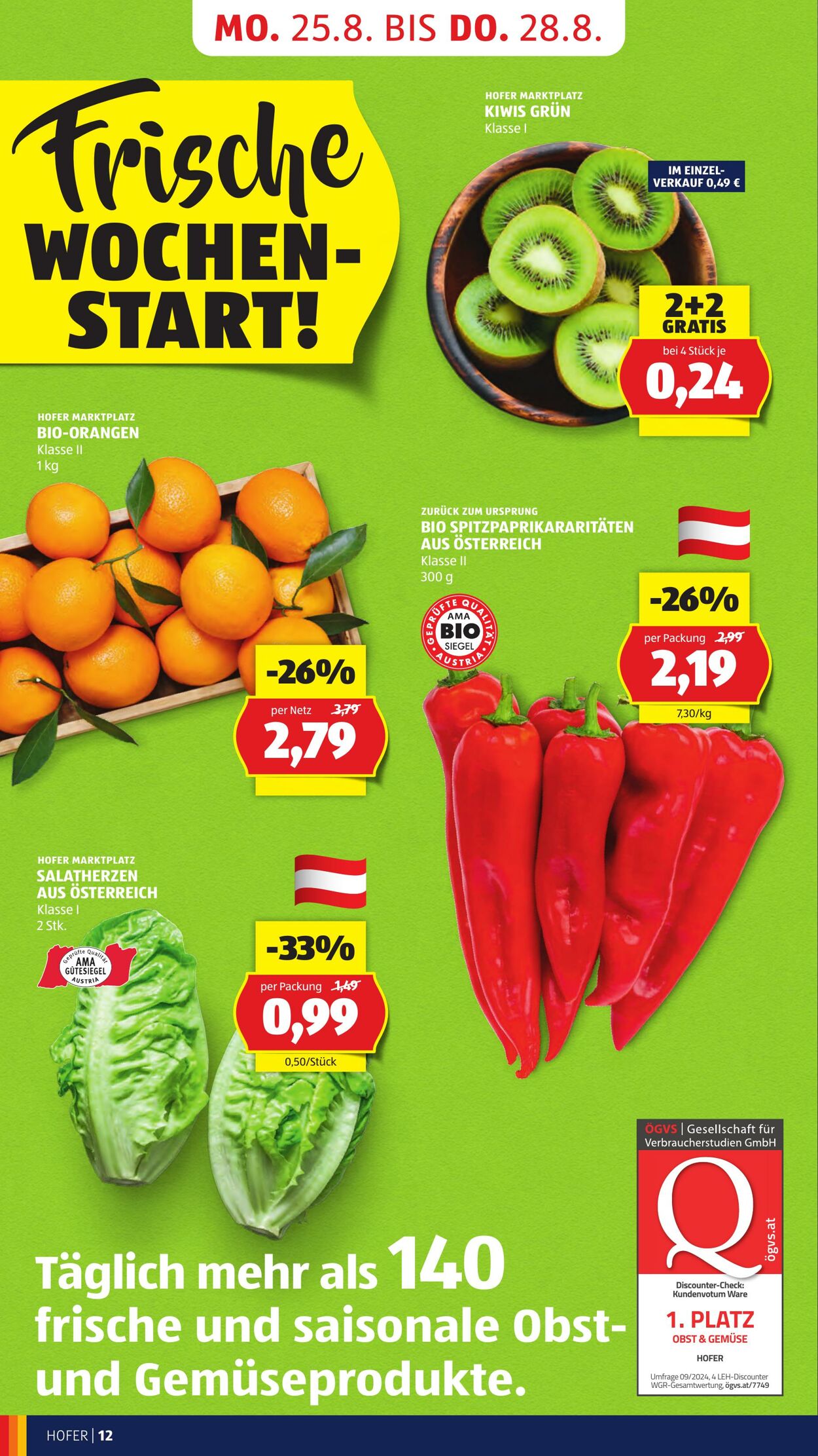 Prospekt Hofer 22.08.2025 - 28.08.2025