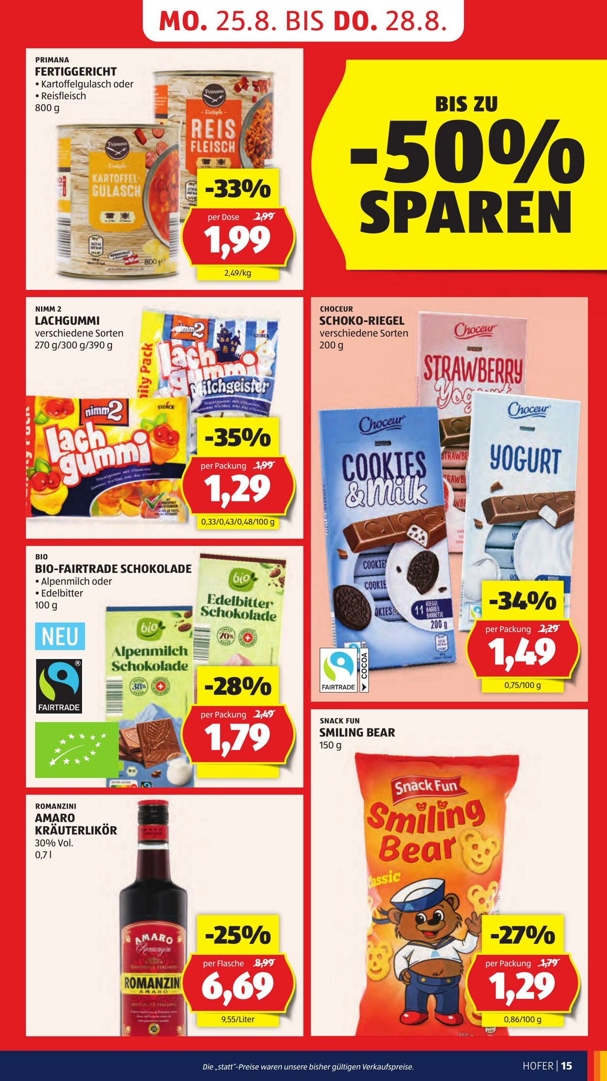 Prospekt Hofer 22.08.2025 - 28.08.2025