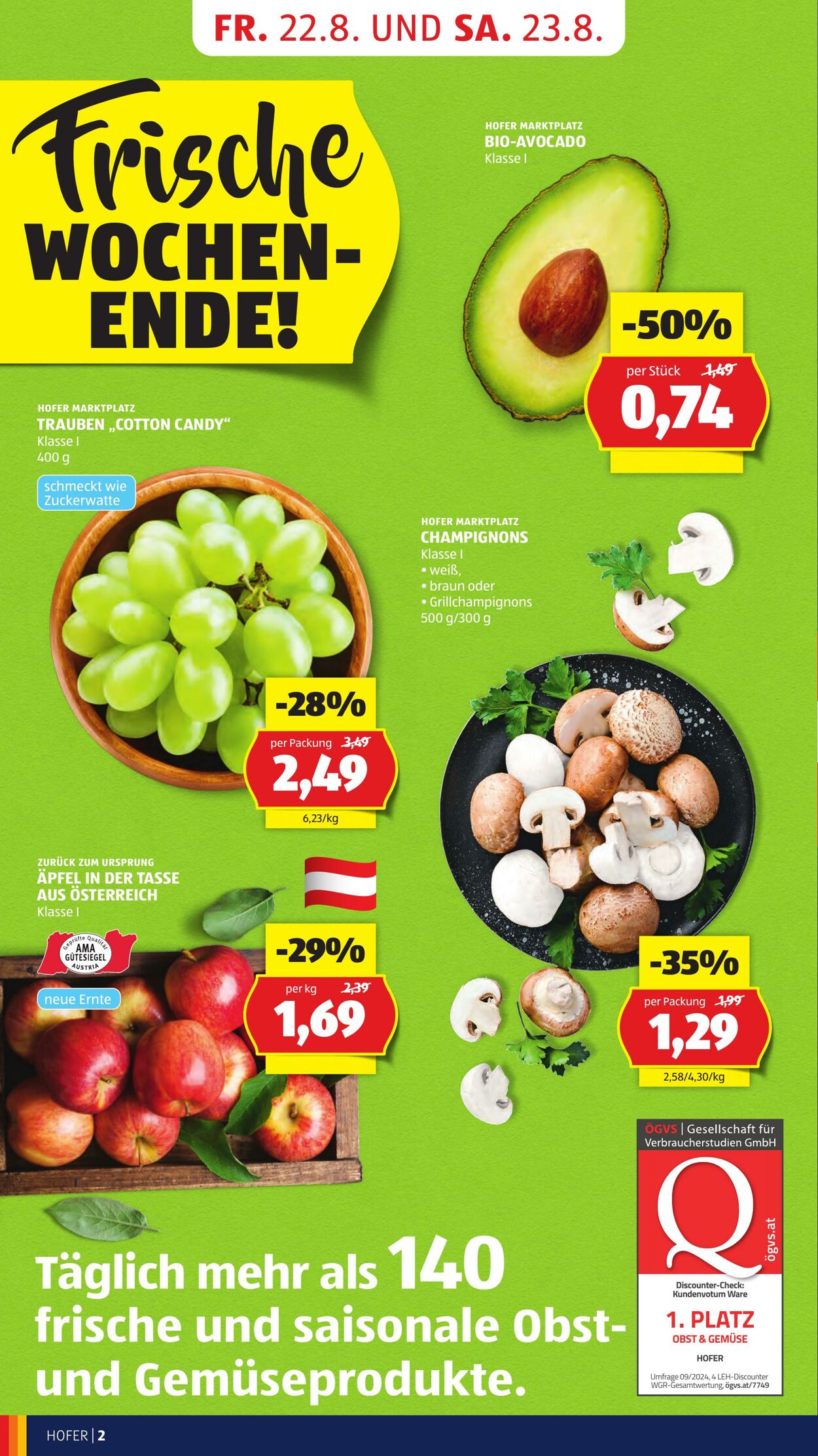 Prospekt Hofer 22.08.2025 - 28.08.2025