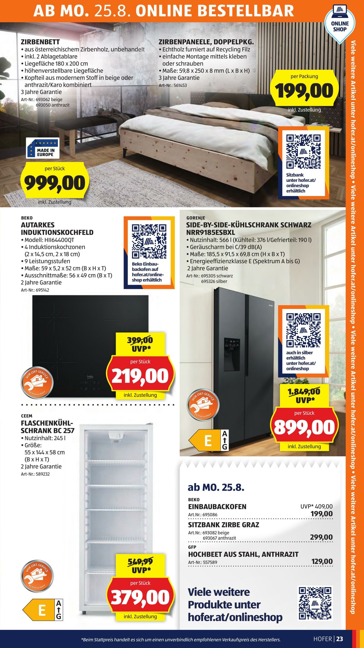 Prospekt Hofer 22.08.2025 - 28.08.2025