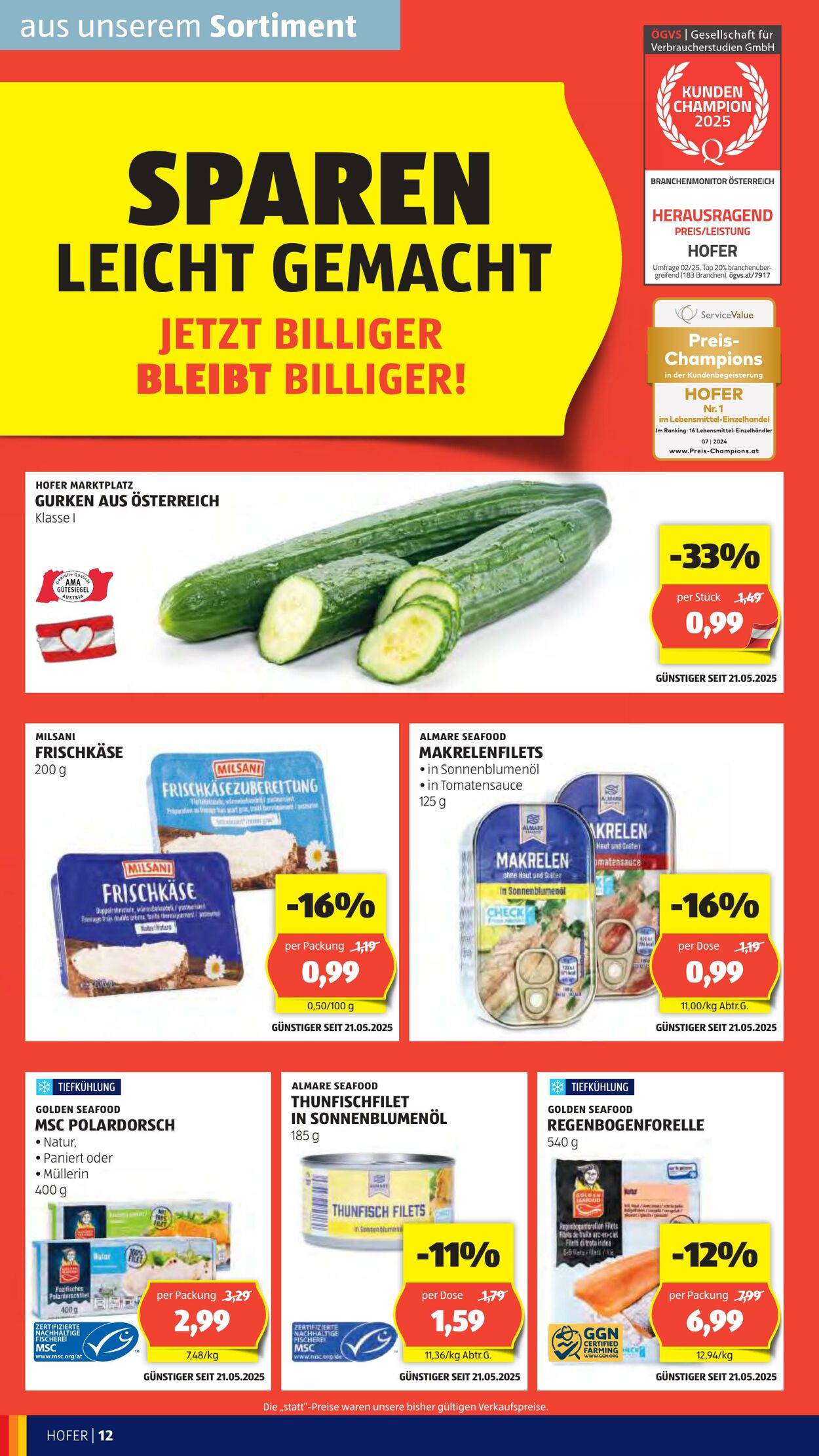 Prospekt Hofer 23.05.2025 - 28.05.2025